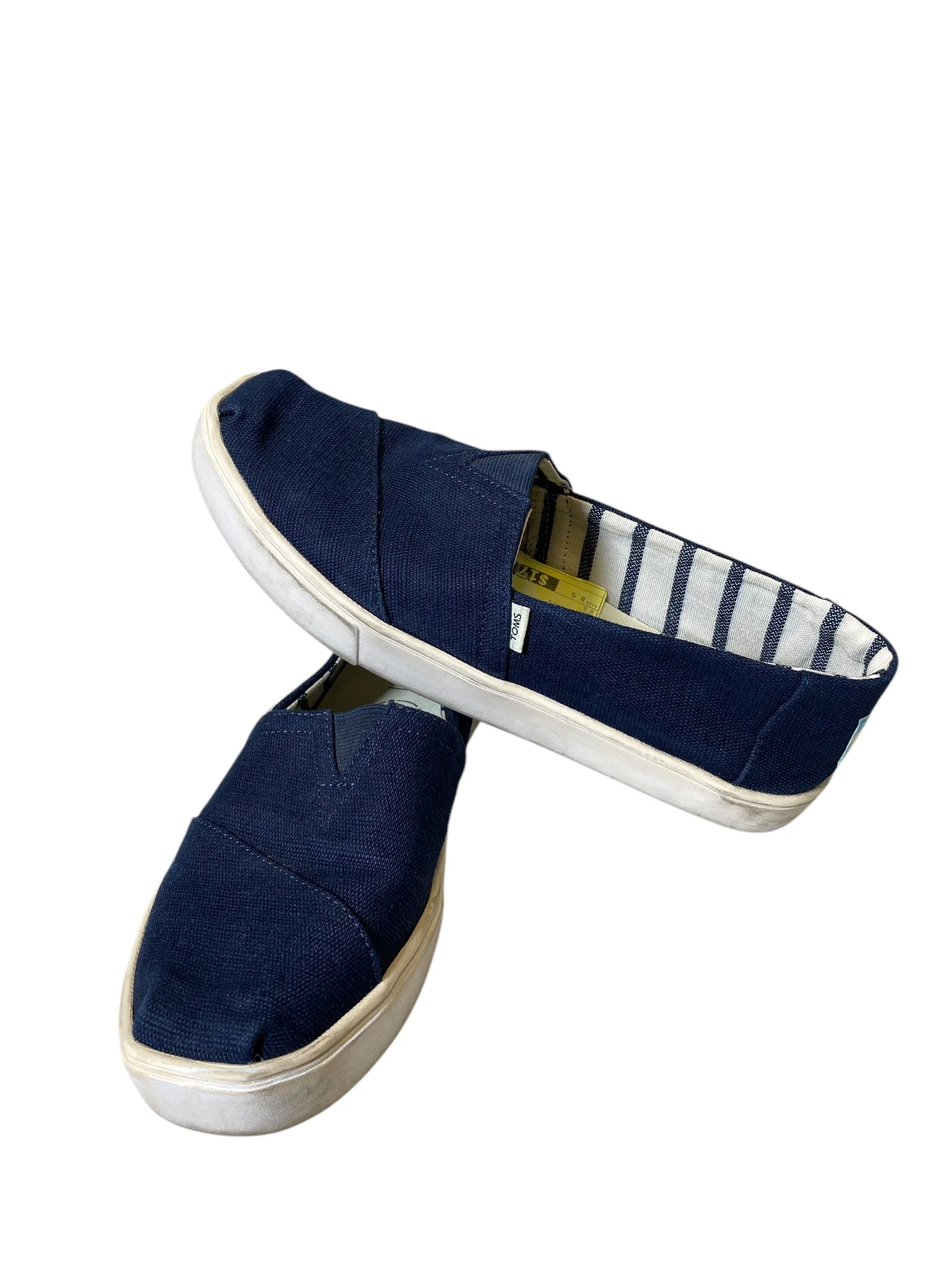 Flat Shoe Polish Shoes Flats By Toms In Navy, Size: 8.5
