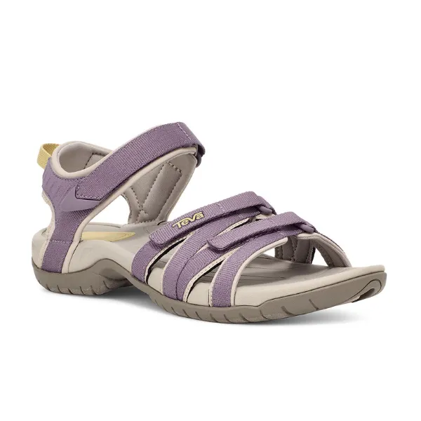 Teva Women's Tirra Grey Ridge/Purple Sandals With A Low Heel