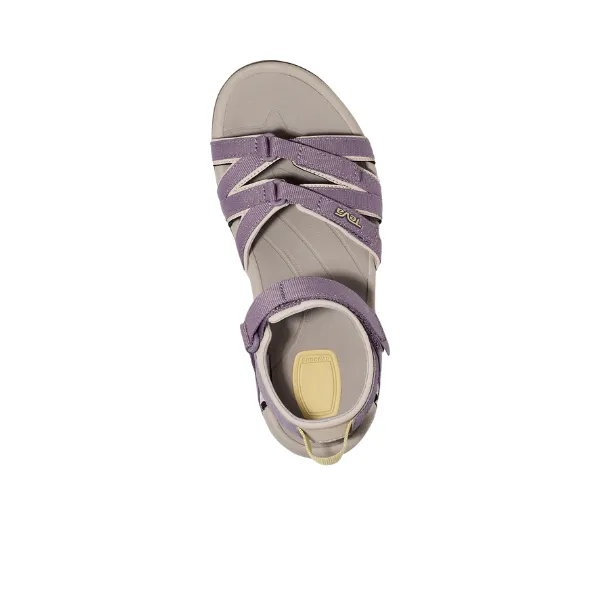 Cork Footbed Sandals Teva Women's Tirra Grey Ridge/Purple