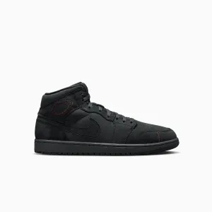 Weightlifting Sneakers Men's Air Jordan 1 Mid SE Craft "Monochrome Black"