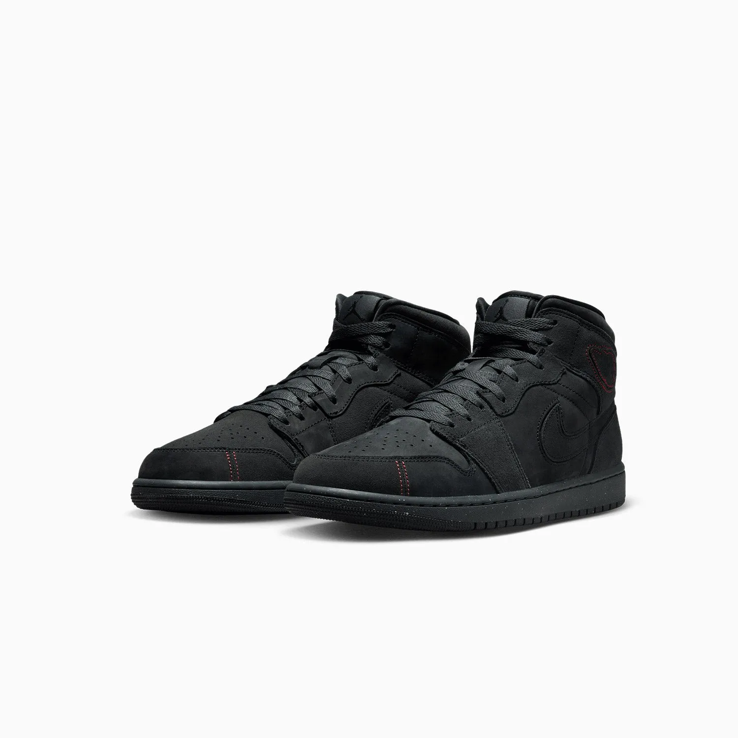 Mallet Sneakers Men's Air Jordan 1 Mid SE Craft "Monochrome Black"