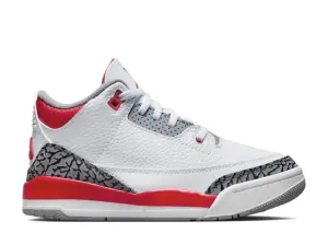 Bright Sneakers Air Jordan 3 Fire Red (PS)