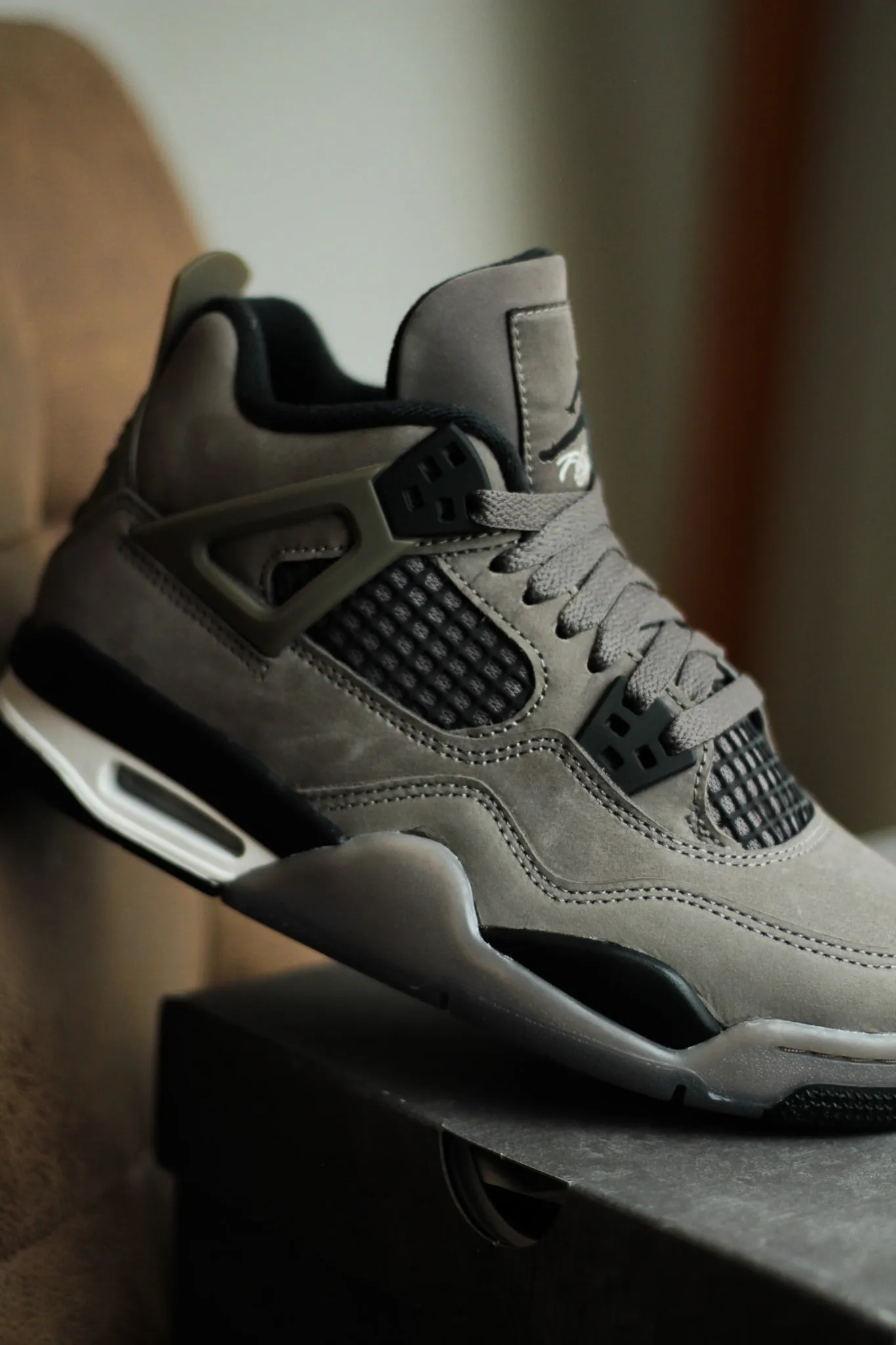 AIR JORDAN 4 RETRO (GS) "CAVE STONE/BLACK-PHANTOM" Pucci Sneakers