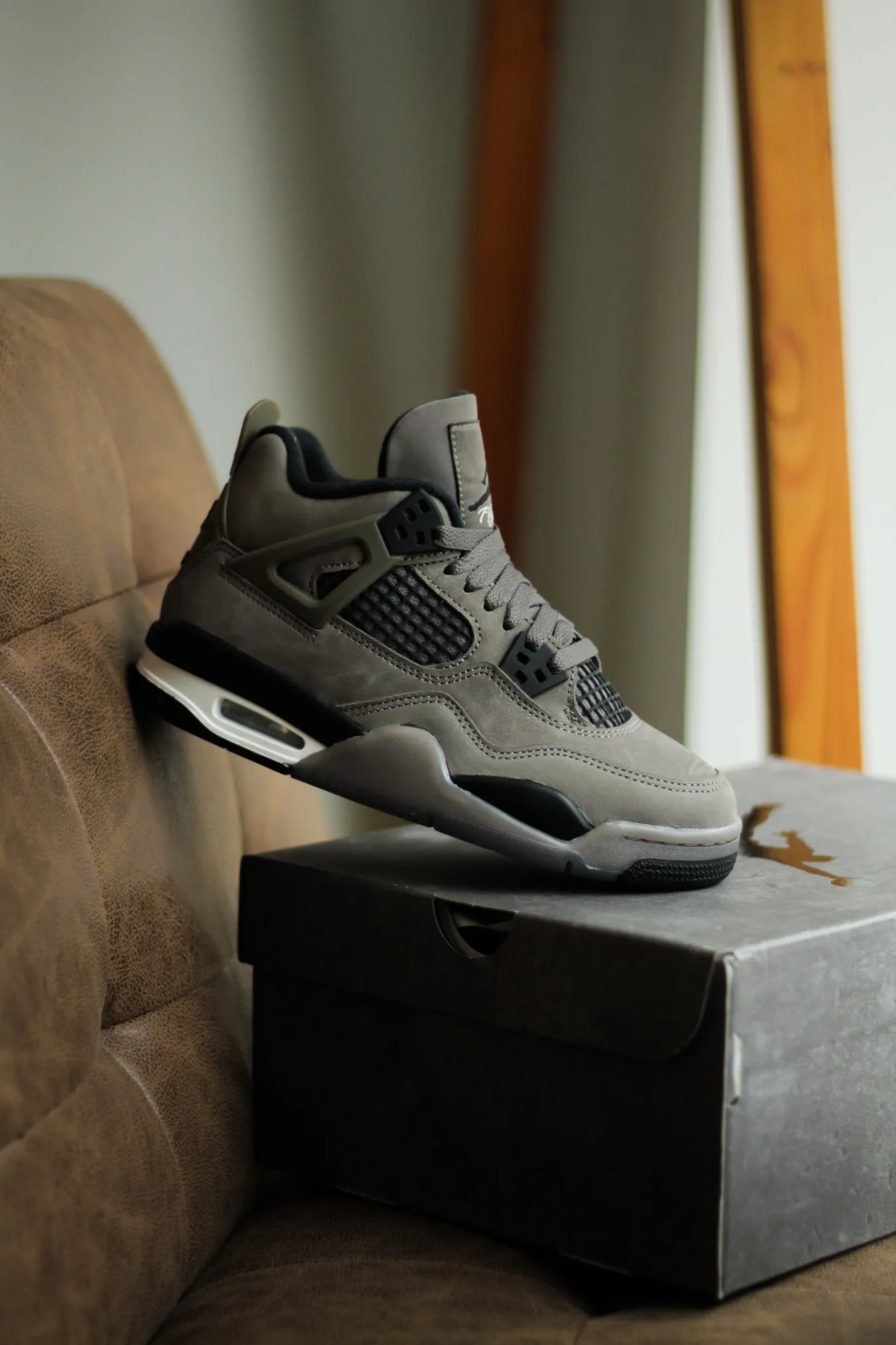 Stride Rite Sneakers AIR JORDAN 4 RETRO (GS) "CAVE STONE/BLACK-PHANTOM"
