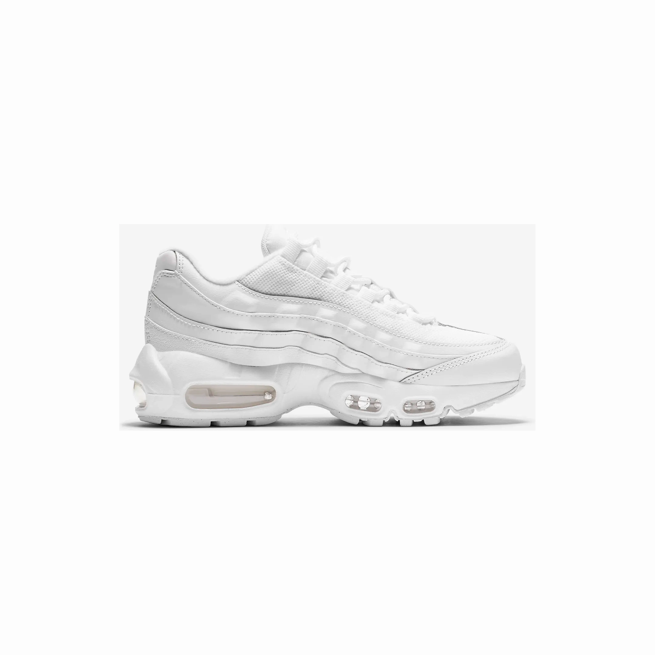 Nike Kid's Air Max 95 Recraft Shoes - All White Selling Nikes