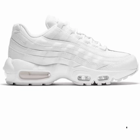 Nike Kid's Air Max 95 Recraft Shoes - All White Nike Wedge Gym Shoes