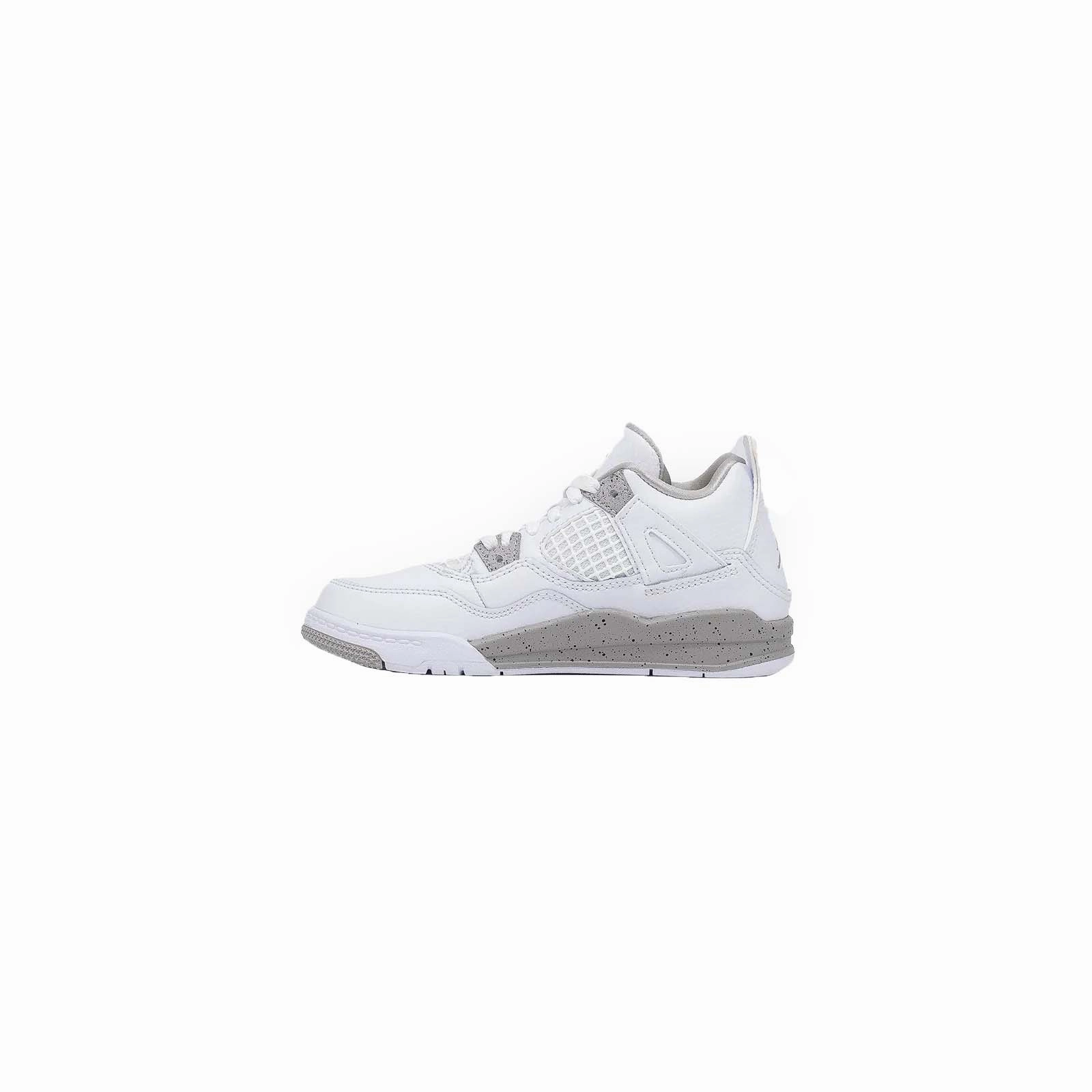 Air Jordan 4 (PS), White Oreo Sneakers Goose