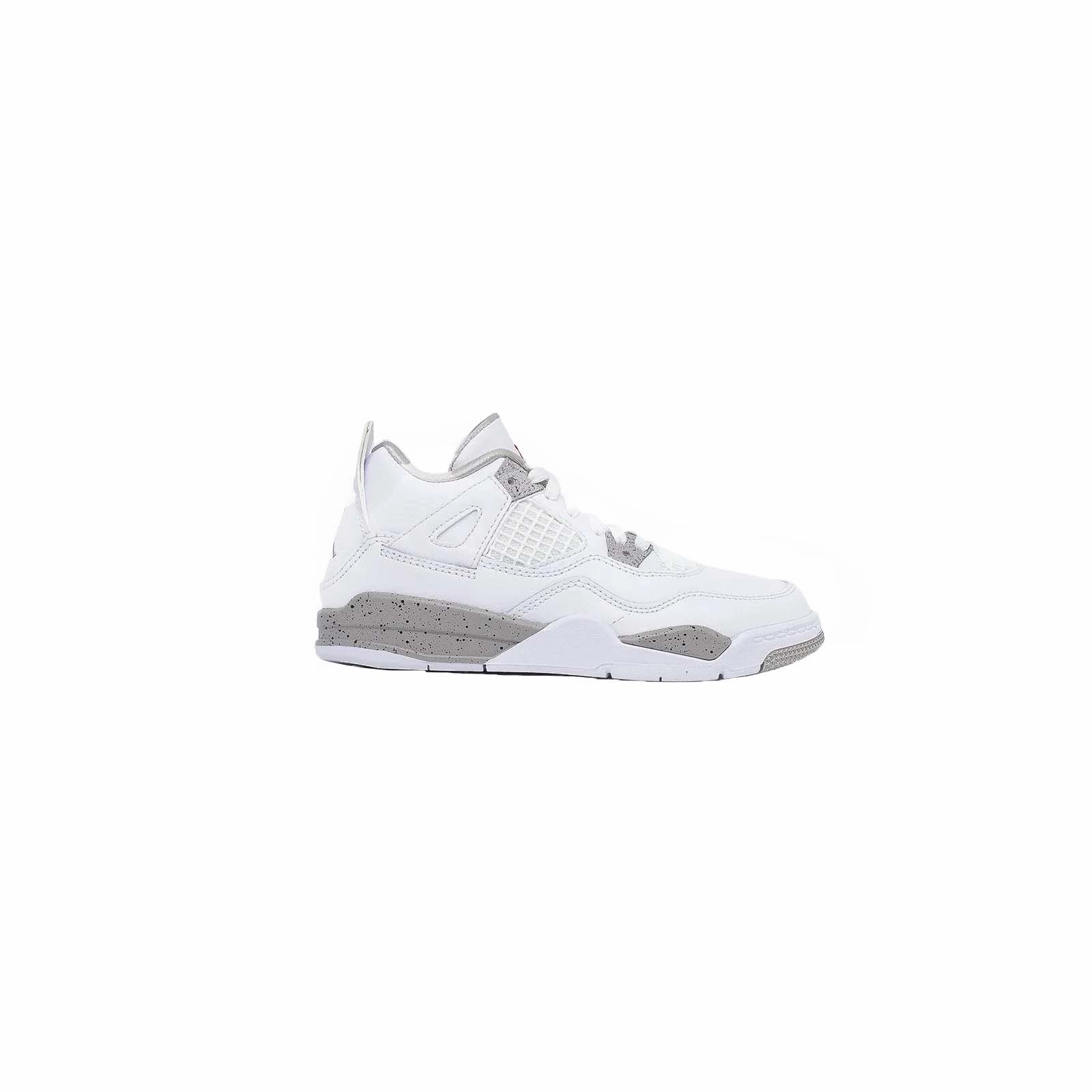 Air Jordan 4 (PS), White Oreo Sparkly Shoes Sneakers