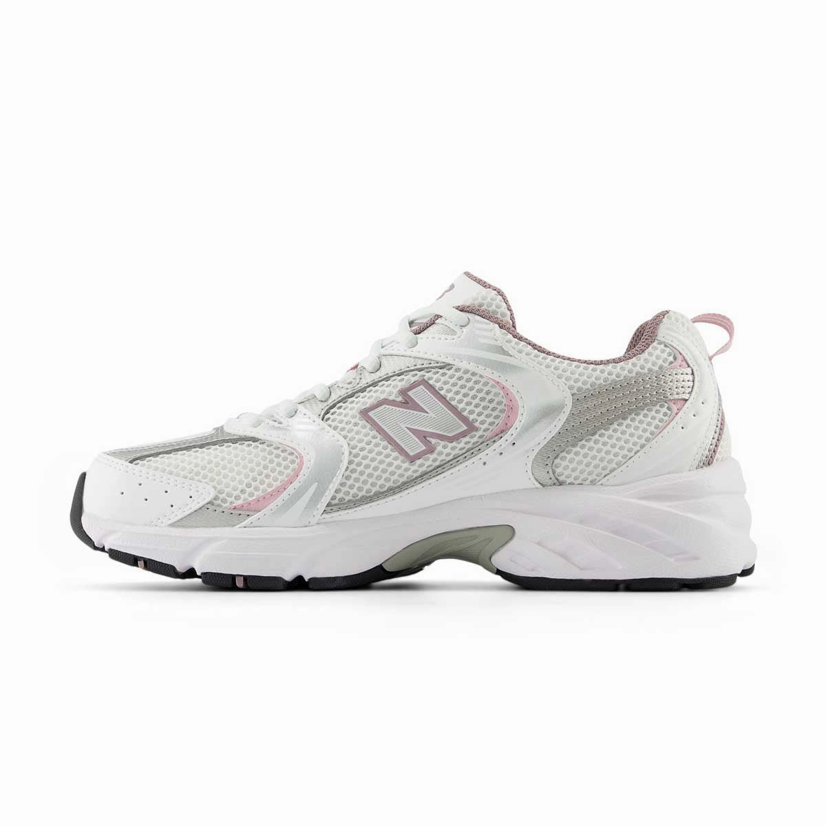 530 'White Silver Metallic Wine' New Balance Mujer Rosa