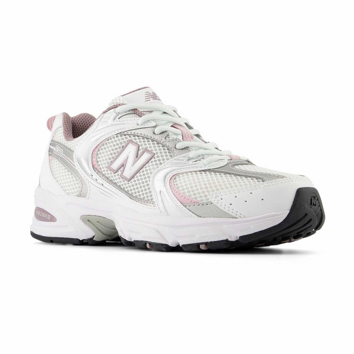 530 'White Silver Metallic Wine' New Balance Turf Trainers