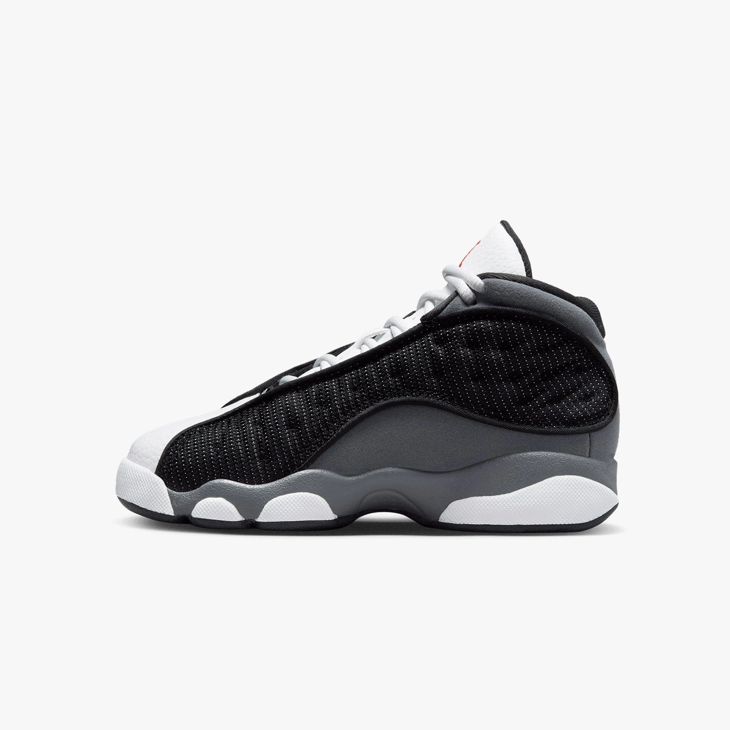 Kid's Jordan 13 Retro "Black Flint" Pre School White Lace Sneakers