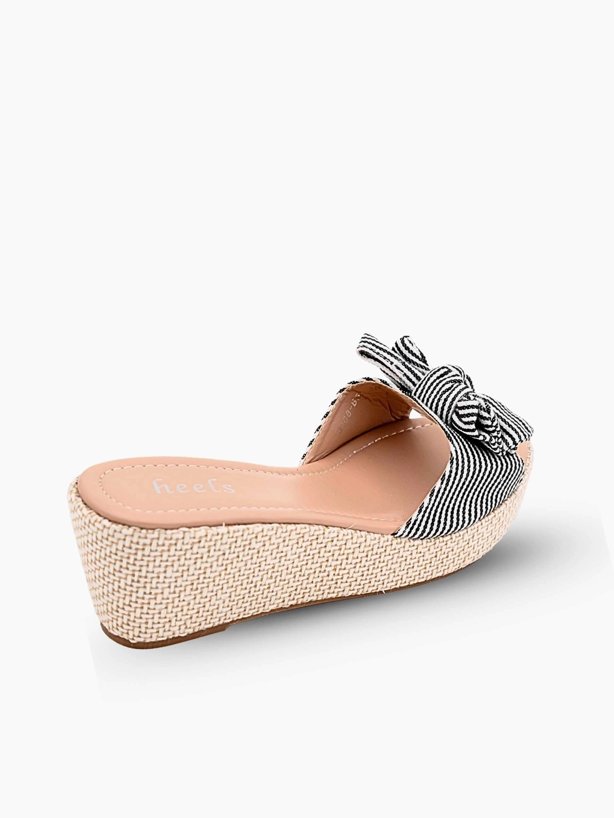 Bplaka High Heels Emma Knot Bow Wedge Heels