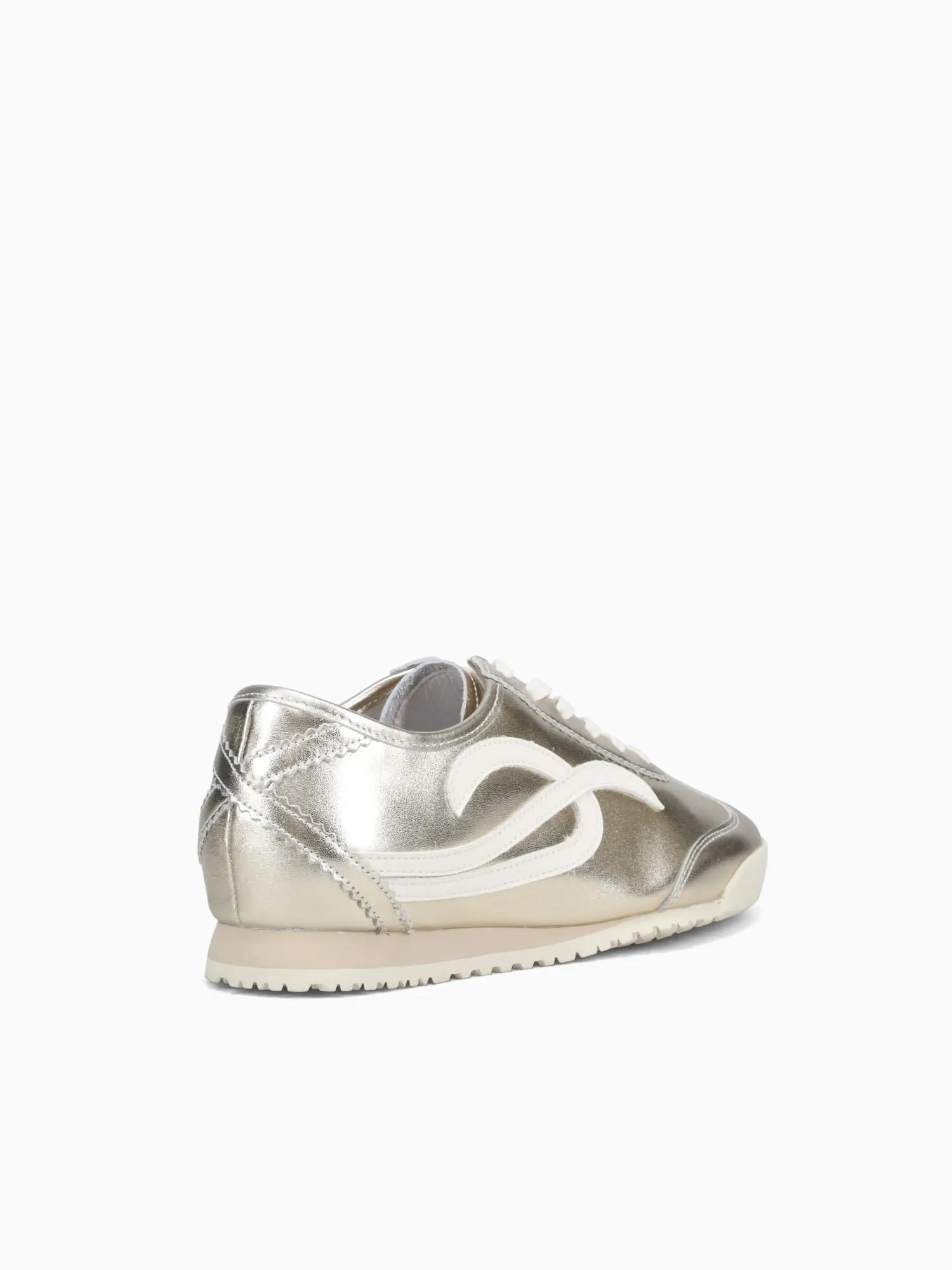 Casual Basketball Shoes Frieven Gold Leather