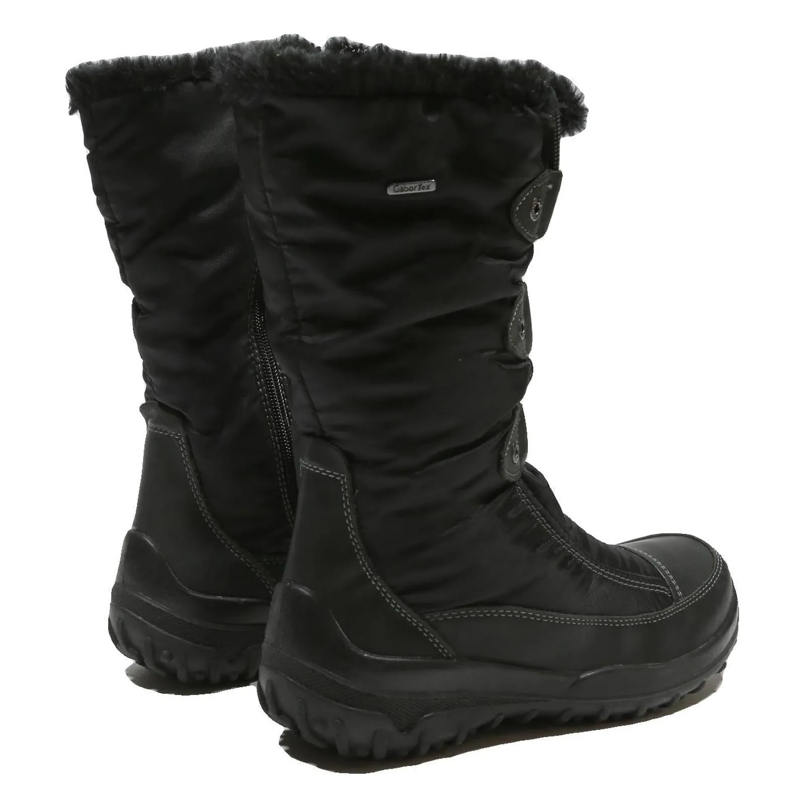 Cheap Cowboy Boots GABOR Waterproof Womens Winter Warm Boots Black Synthetic UK 6.5 Snow Outdoor