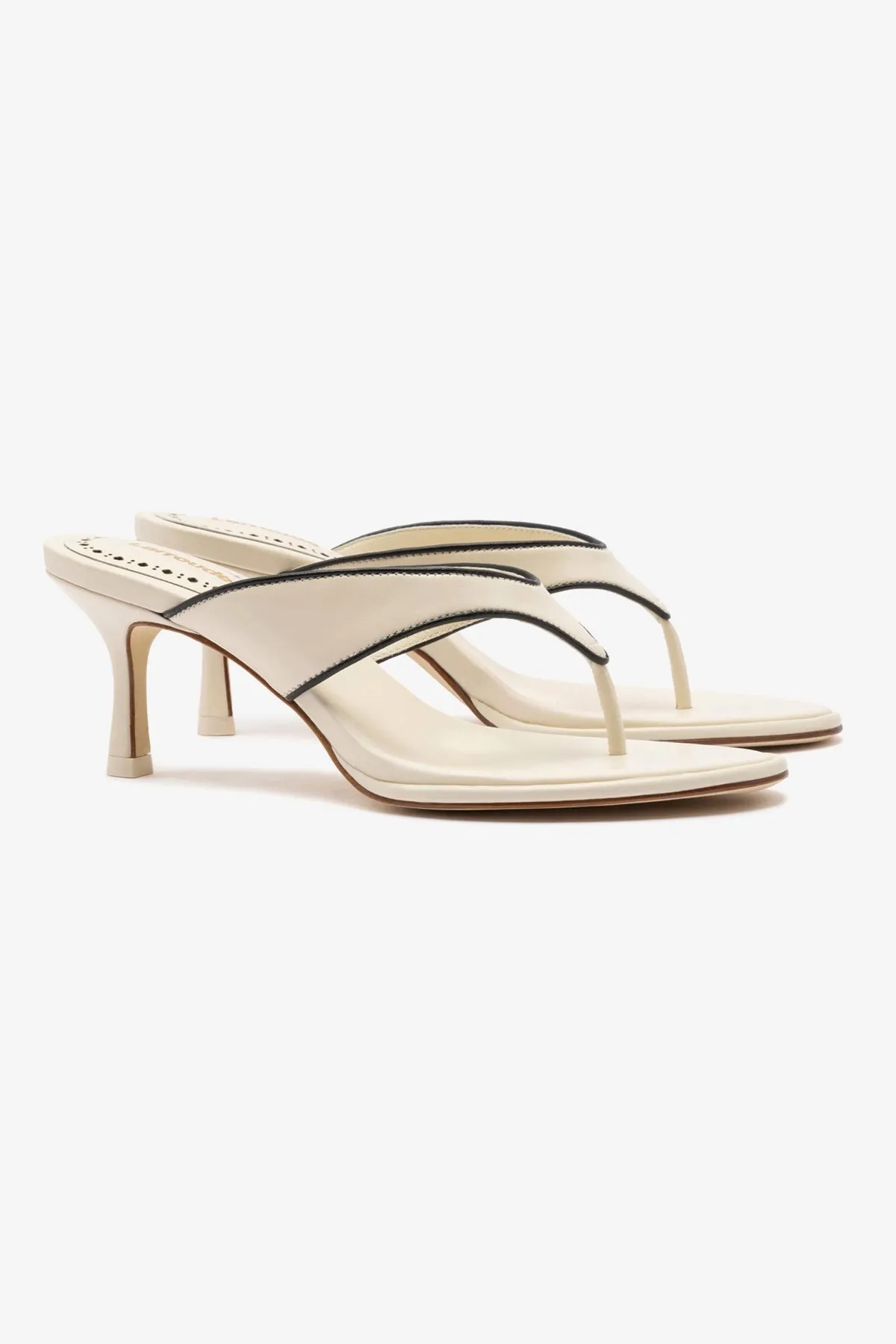 Shoes That Goes With Formal And Casual Gaia Sandal In Ivory Leather