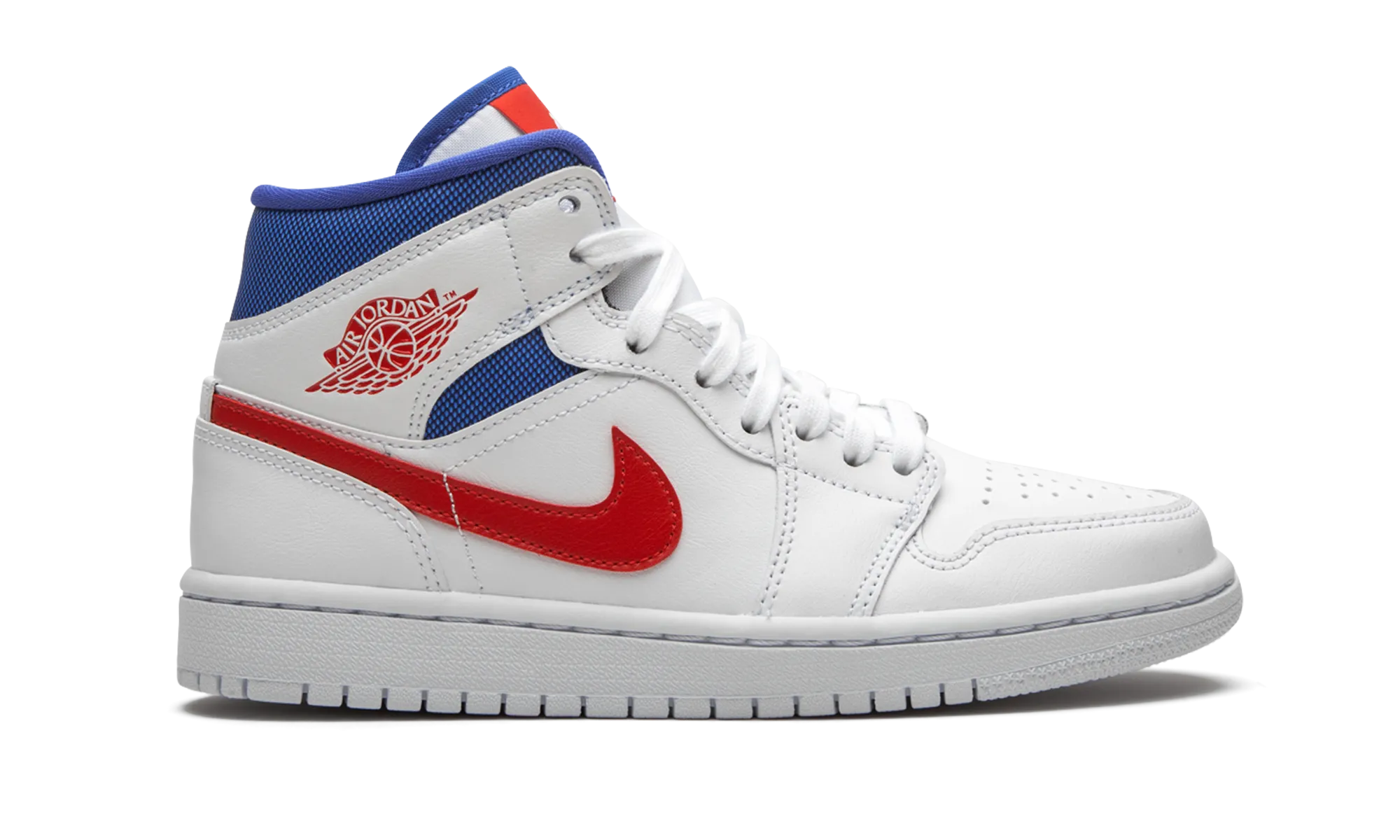 Wide Basketball Sneakers AIR JORDAN 1 MID WMNS "USA"