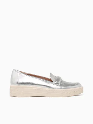 Geneva Silver Casual Slip On Shoes