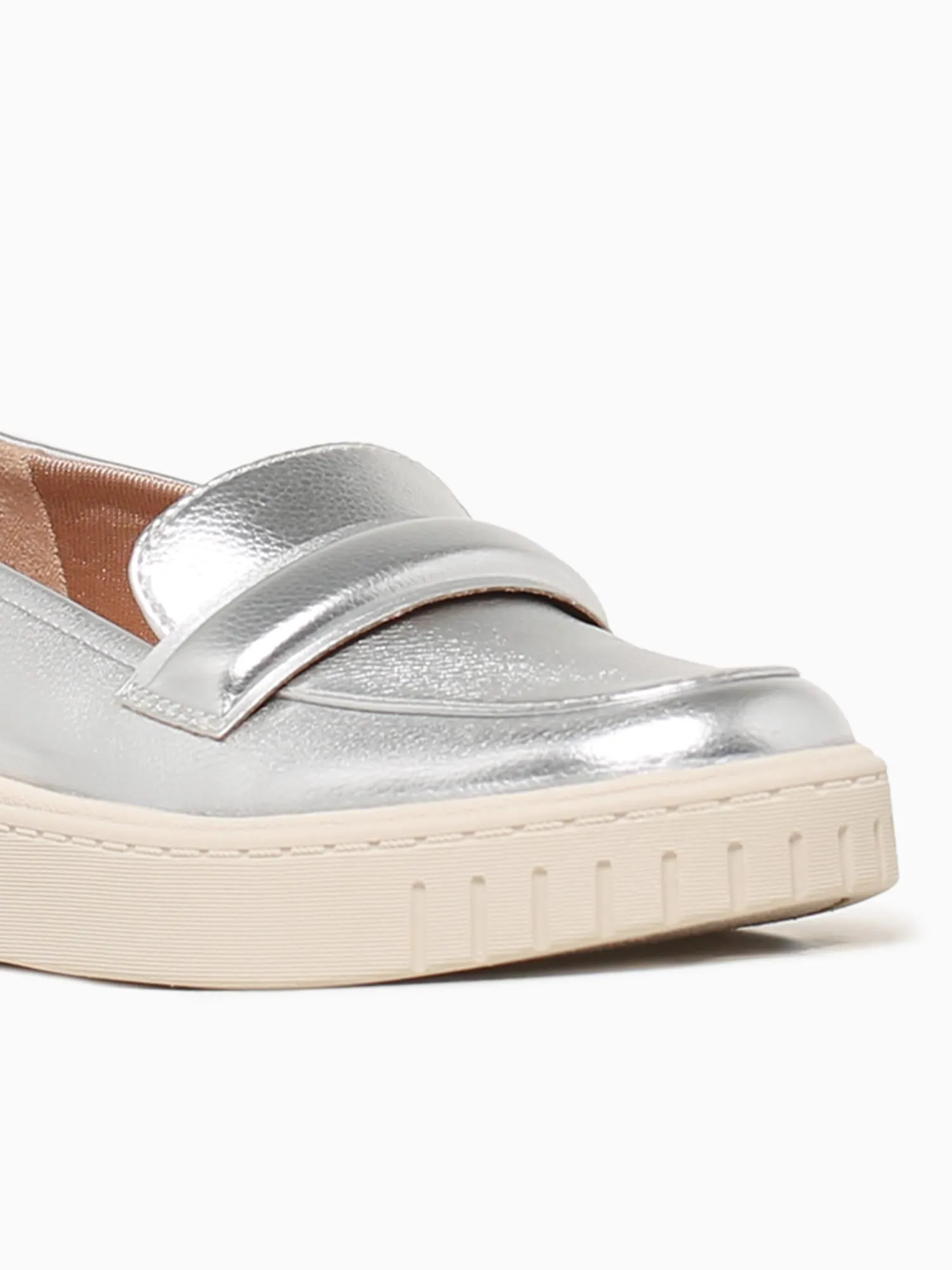 Geneva Silver Smart Casual Boat Shoes