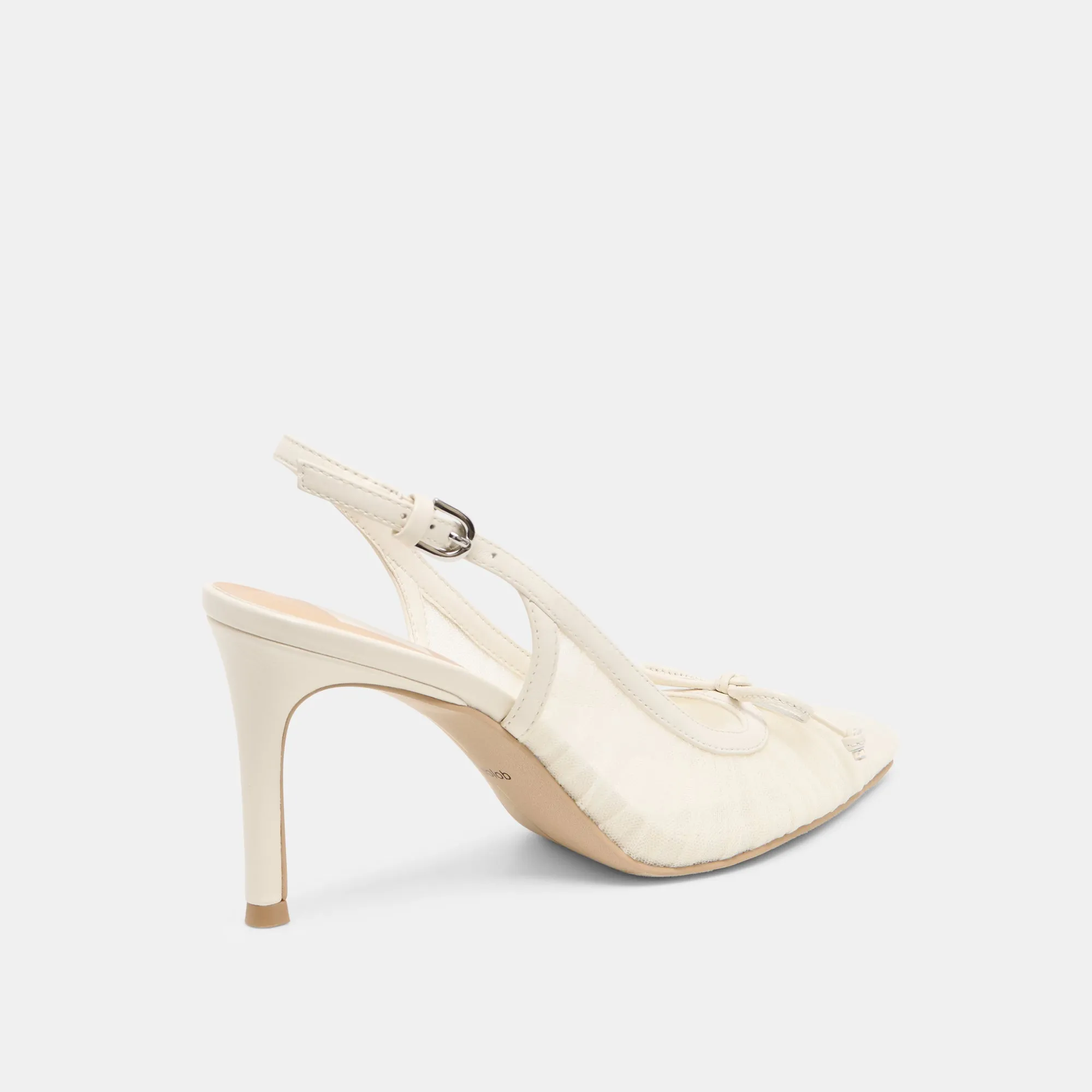 Gold Wing High Heels YELA HEELS WHITE TULLE