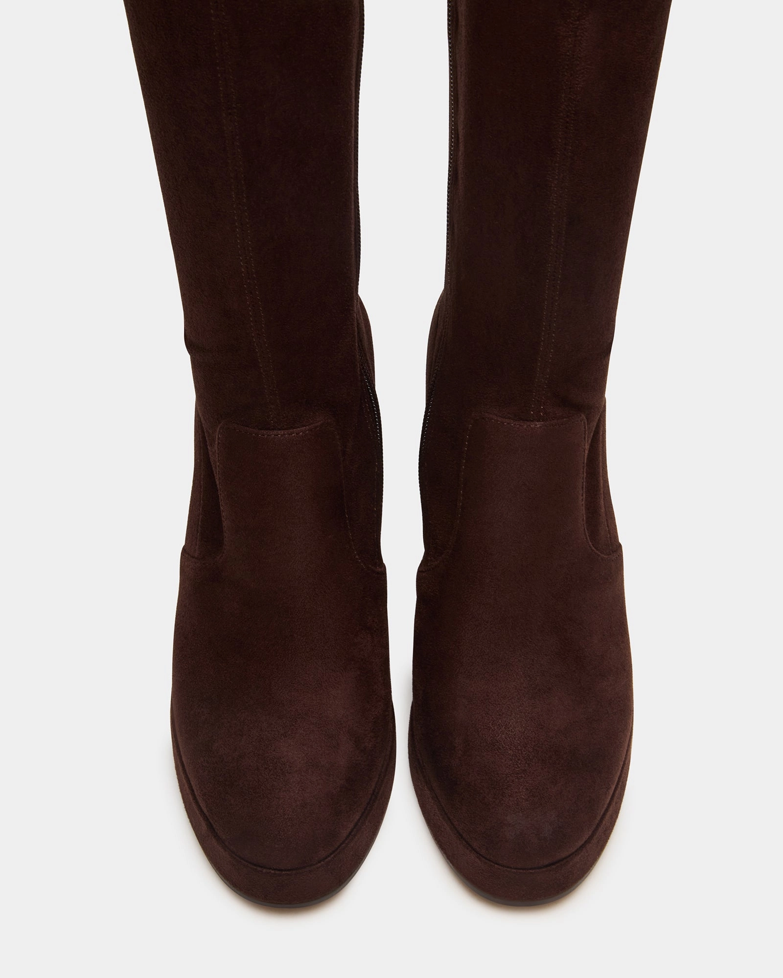 TWAIN BROWN WIDE CALF Snow Boots With A Heel