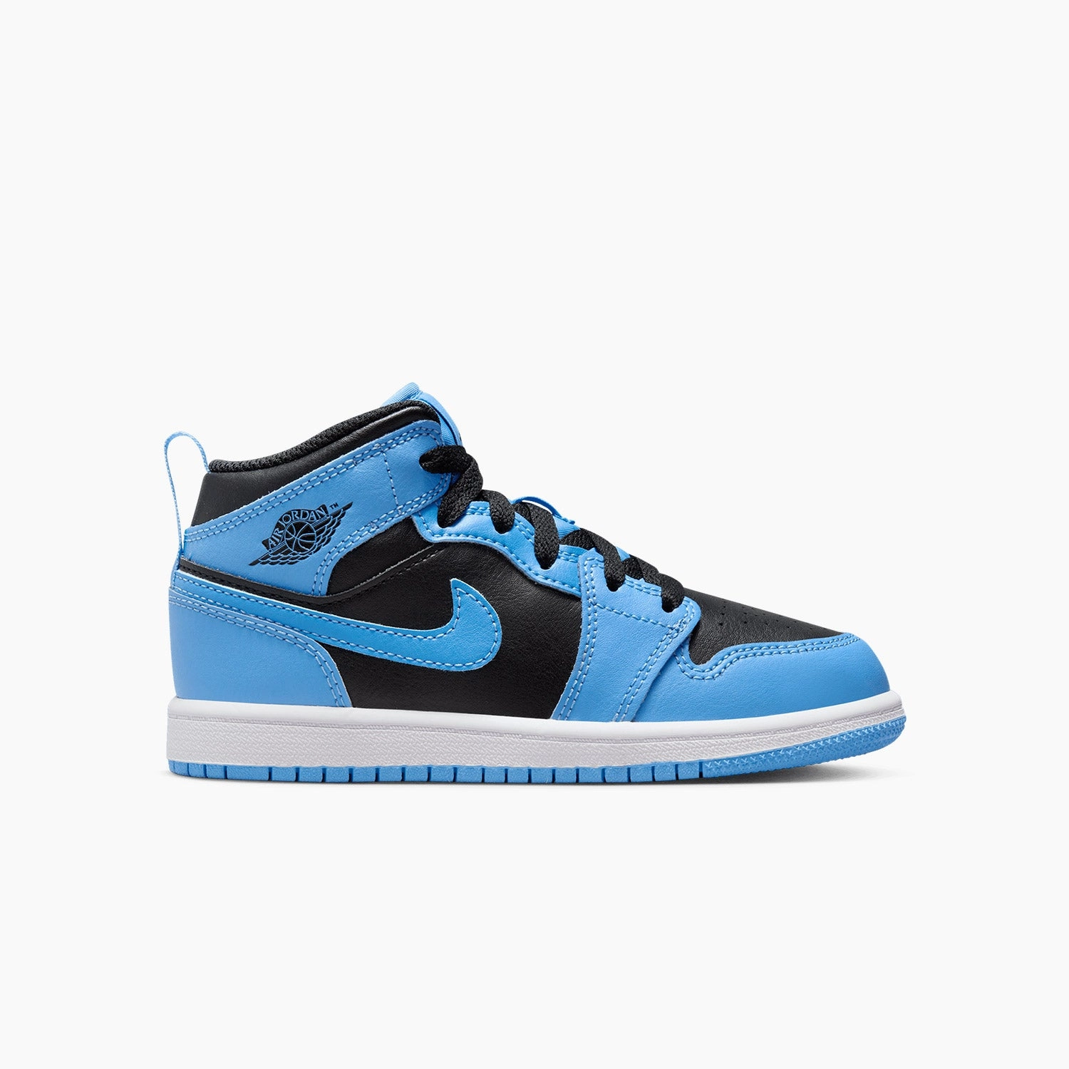 Kid's Air Jordan 1 Mid "University Blue Black" Pre School Dv Dolce Vita Sneakers