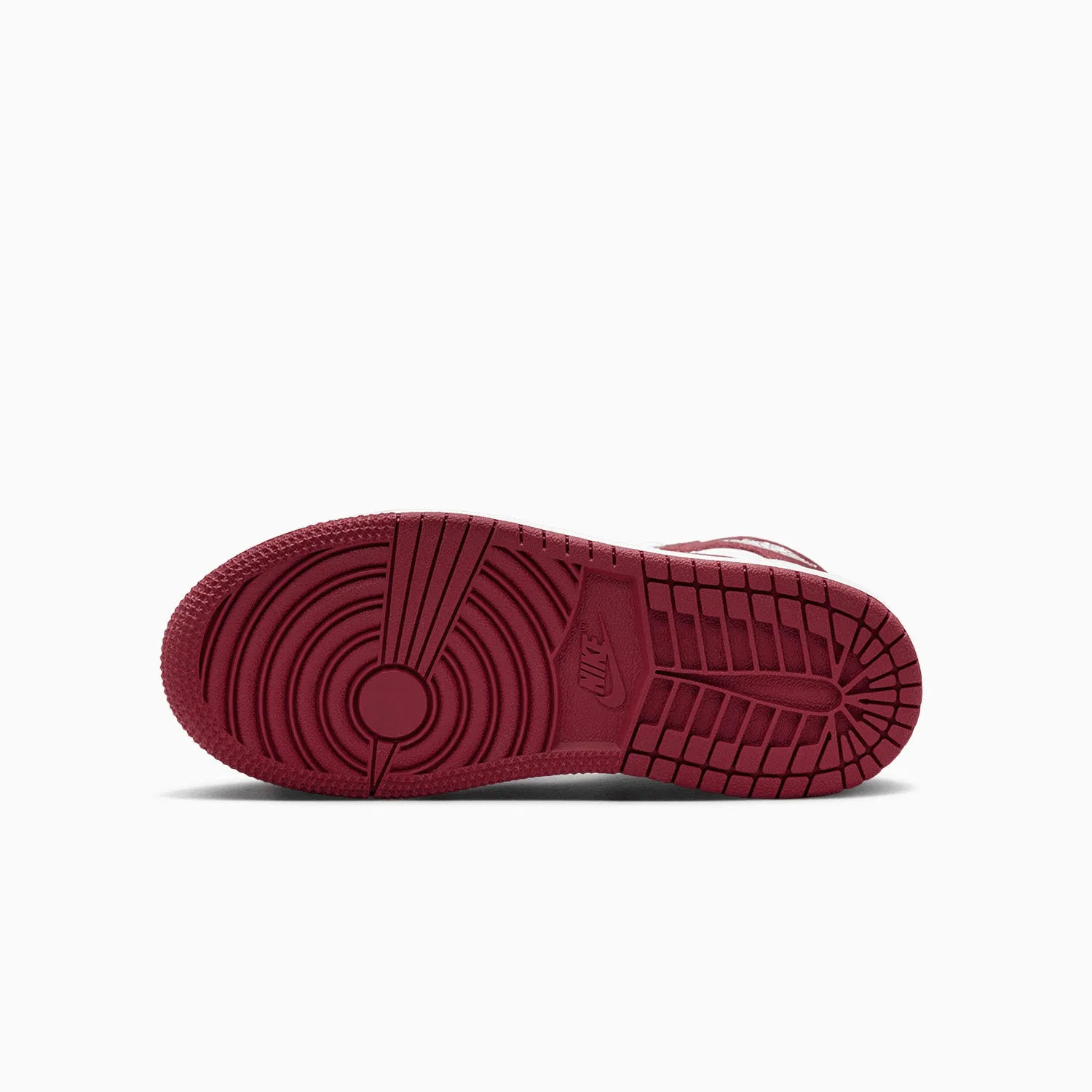 Kid's Air Jordan 1 Retro OG "White Team Red" Pre School Sneakers Clipart