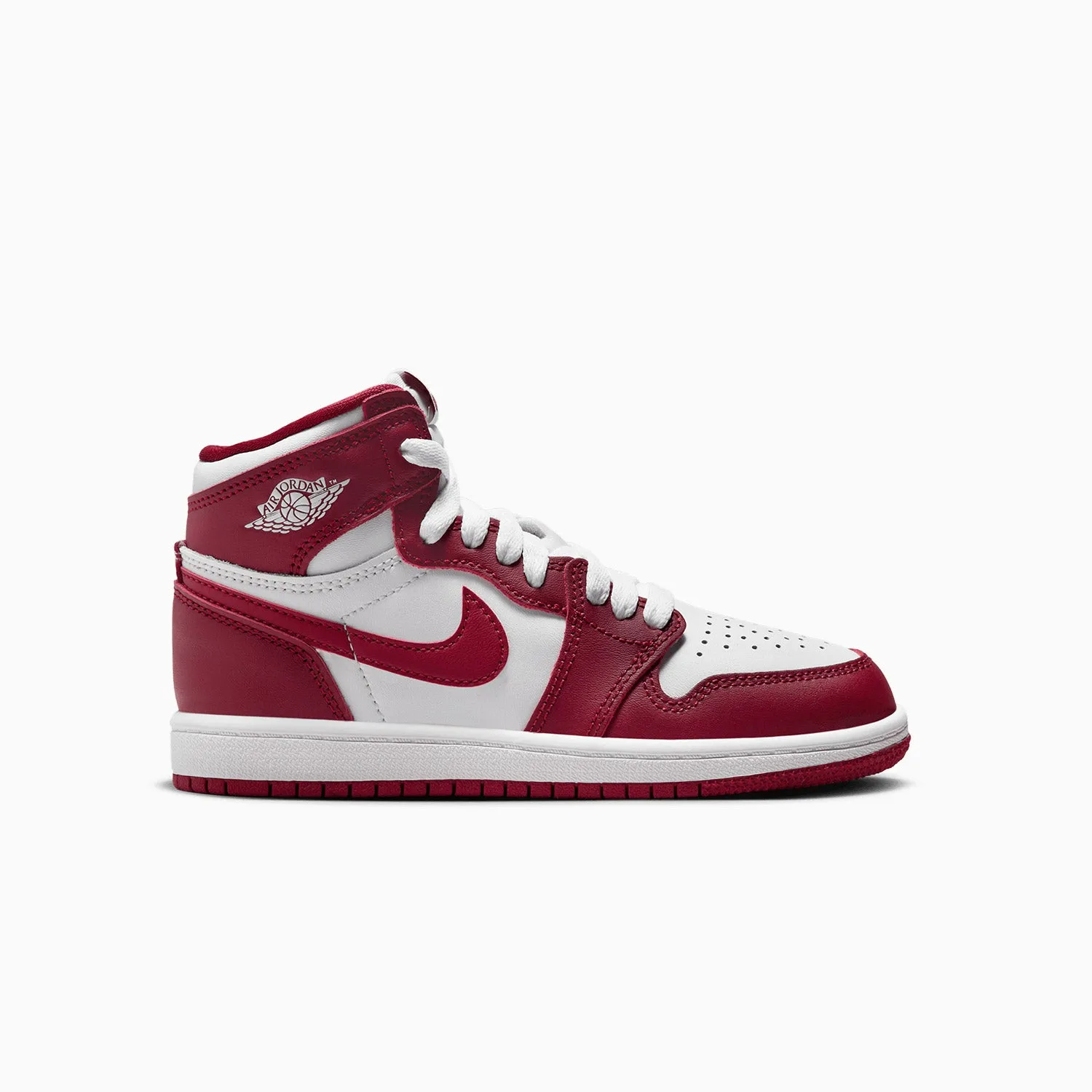Kid's Air Jordan 1 Retro OG "White Team Red" Pre School Originals Sneakers
