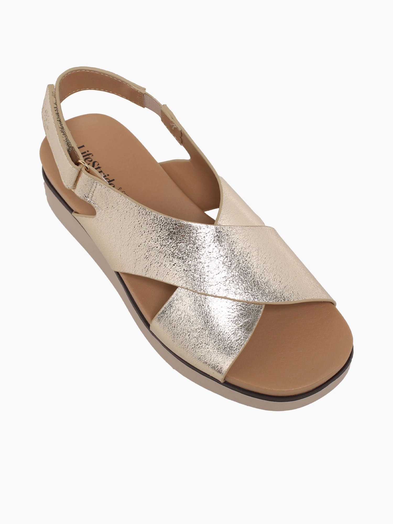 Georgina Platino Gold Casual Office Shoes