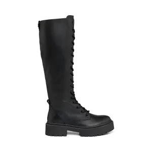 Germaine Boot BLACK LEATHER Swat Boots