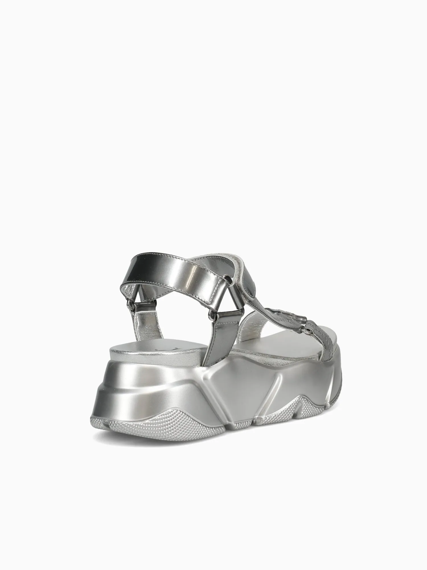 Morgana Silver Metallic Leather Best Comfortable Business Casual Shoes