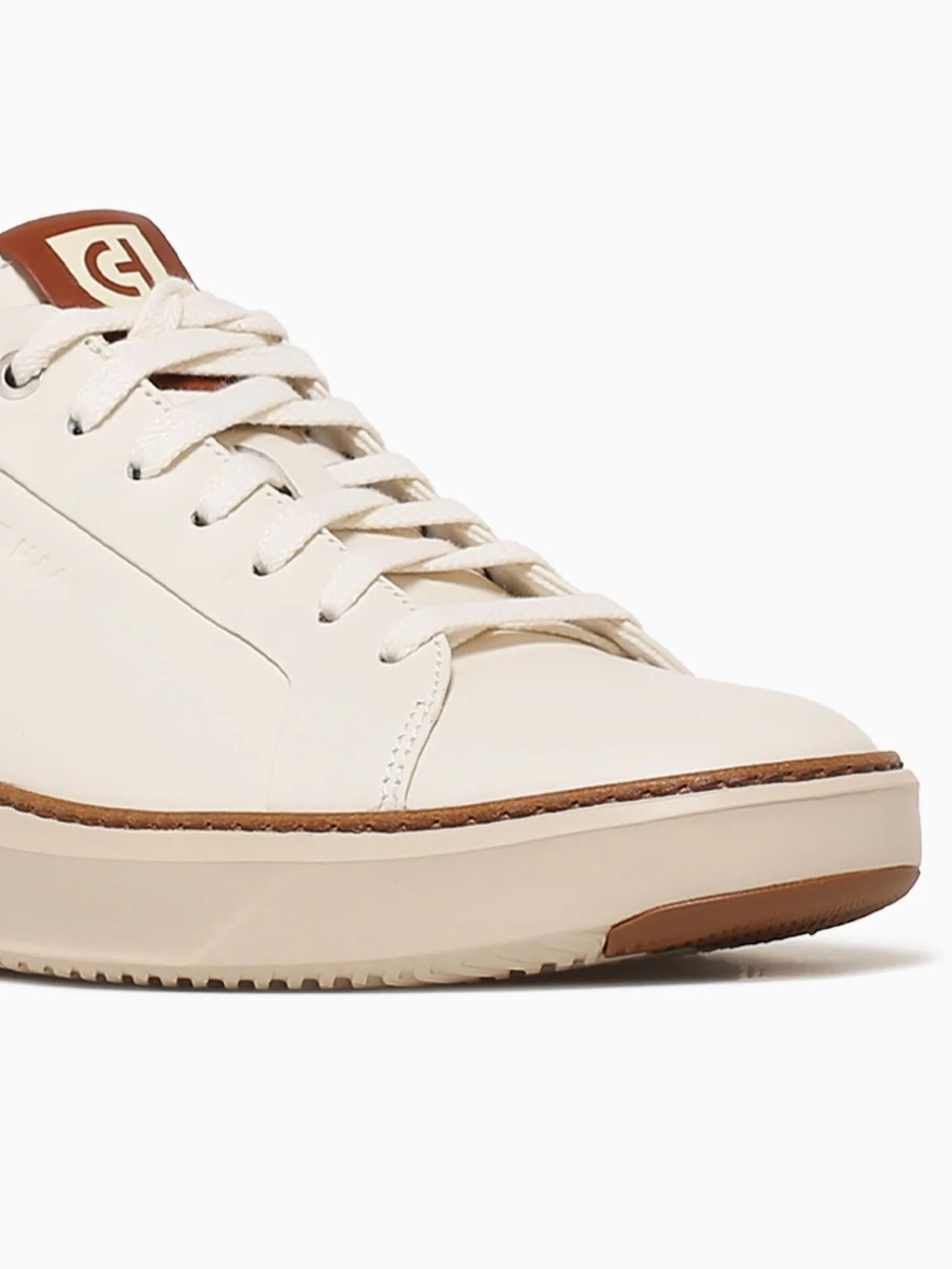 Grandpro Topspinsneaker Ivory Carame lea Best Stylish Casual Shoes