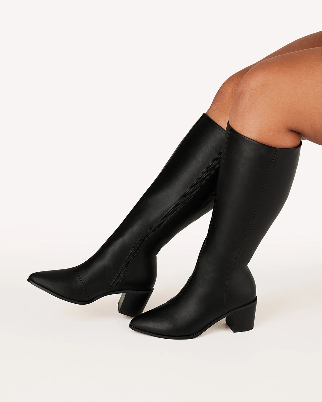 Cowboy Boots Narrow Calf GRANGER EXTENDED CURVE - BLACK