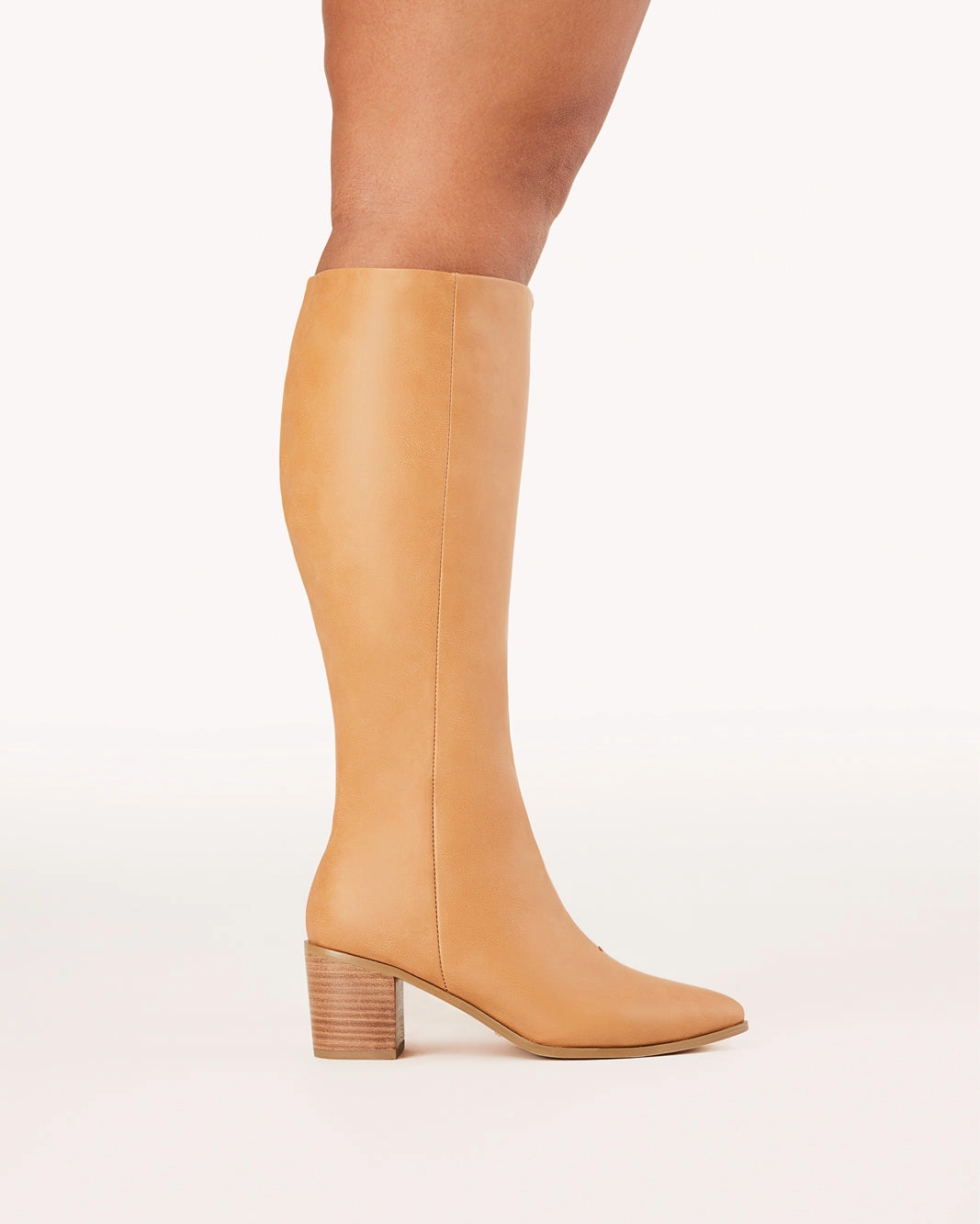Wedding Boots GRANGER EXTENDED CURVE - CAMEL CASUAL