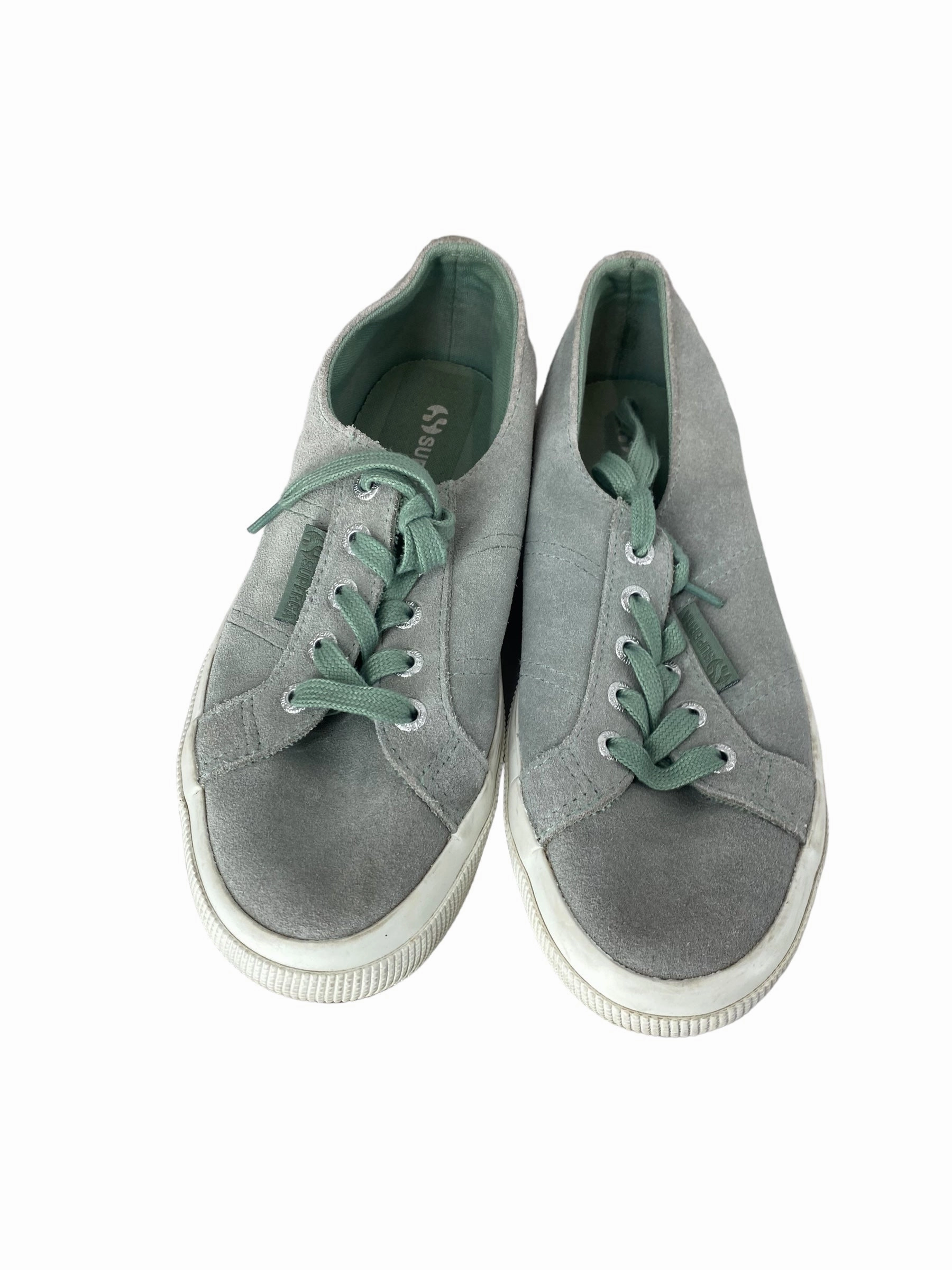 Green Shoes Flats Superga, Size 6.5 Affordable Flat Shoes