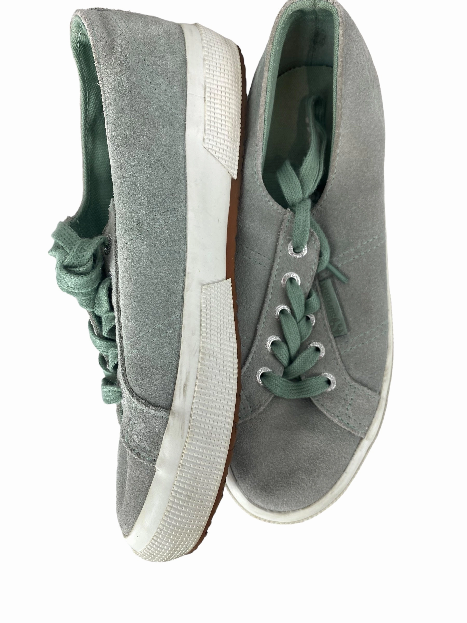 Arizona Shoes Green Shoes Flats Superga, Size 6.5