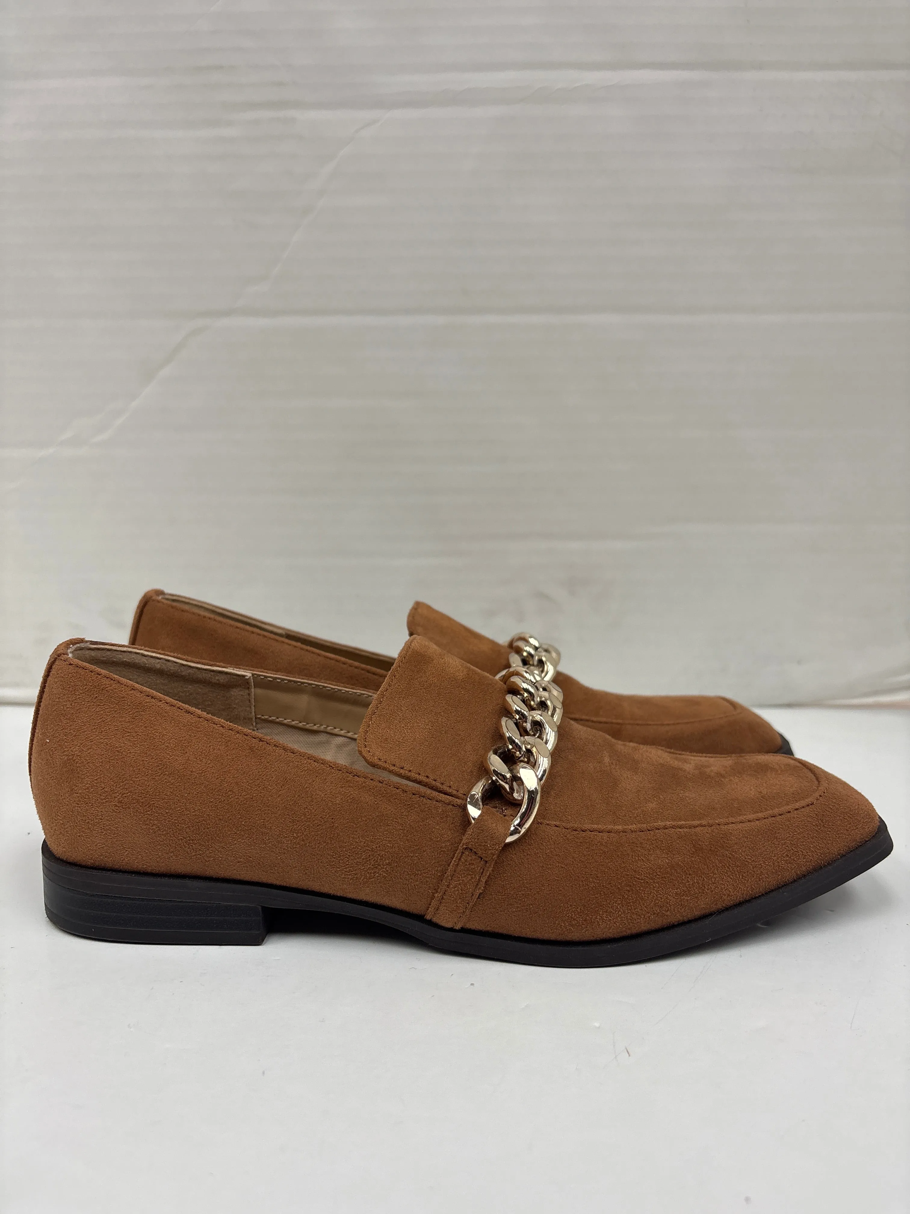 Flat Dance Shoes Ballroom Shoes Flats By Nine West In Brown, Size: 7