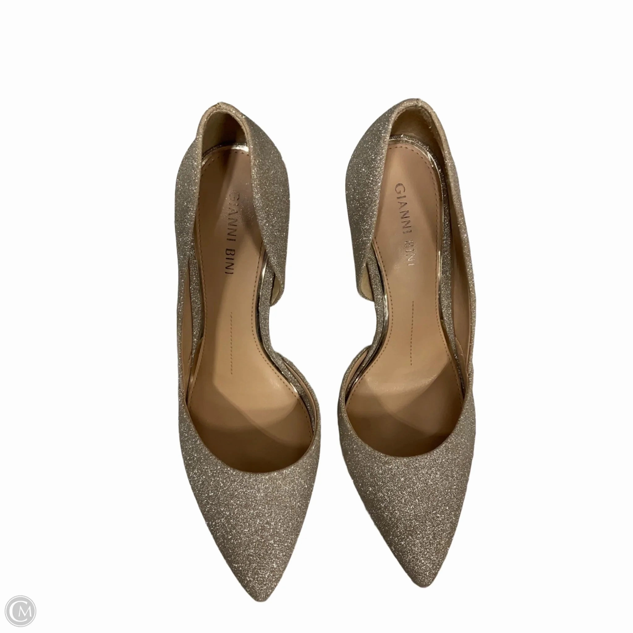 Shoes Heels Stiletto By Gianni Bini In Gold, Size: 8 Blazer Low Platform Casual Shoes