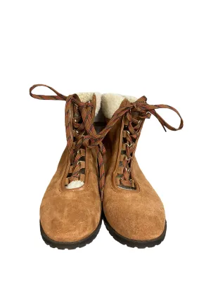 Boots Ankle Flats By Crown And Ivy In Brown, Size: 7.5 Youth Winter Boots