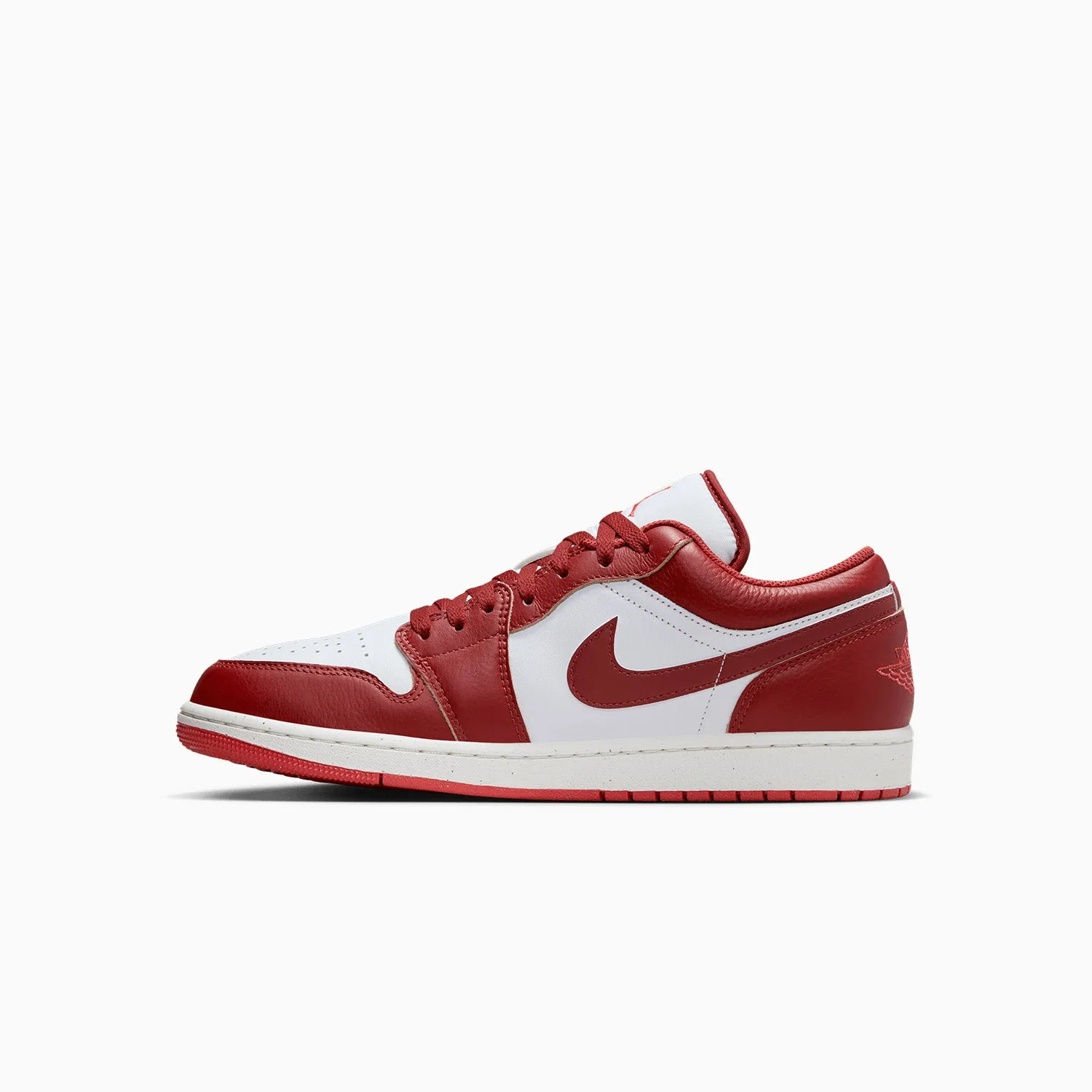 Men's Air Jordan 1 Low SE "Dune Red" Gola Platform Sneakers