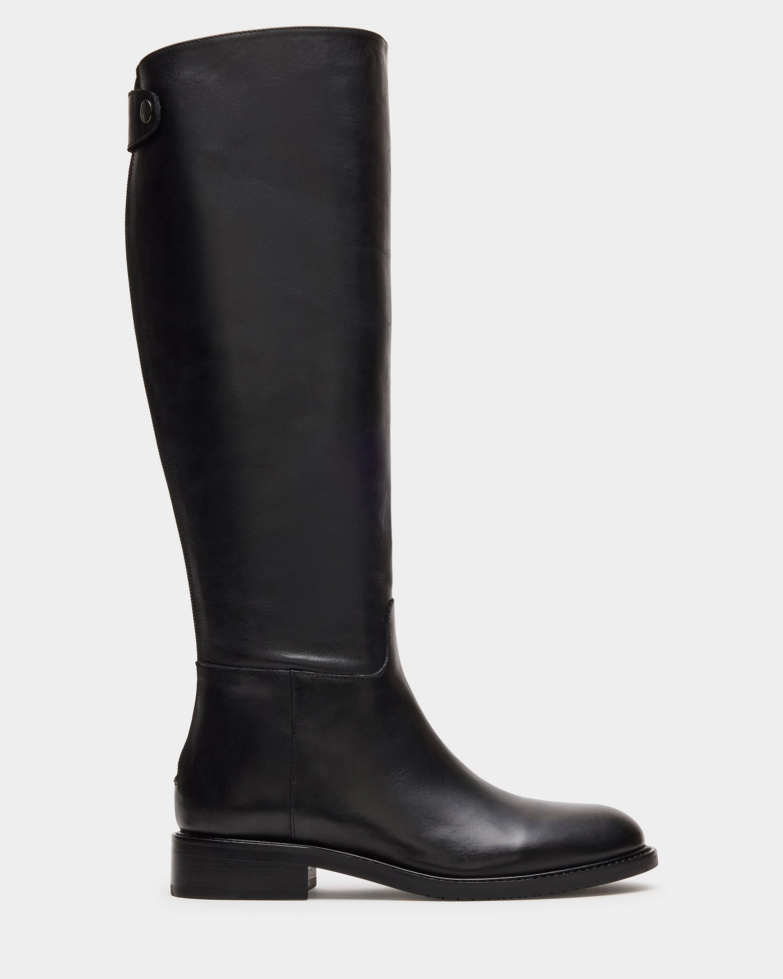 BEREN BLACK LEATHER Knee High Boots On Sale