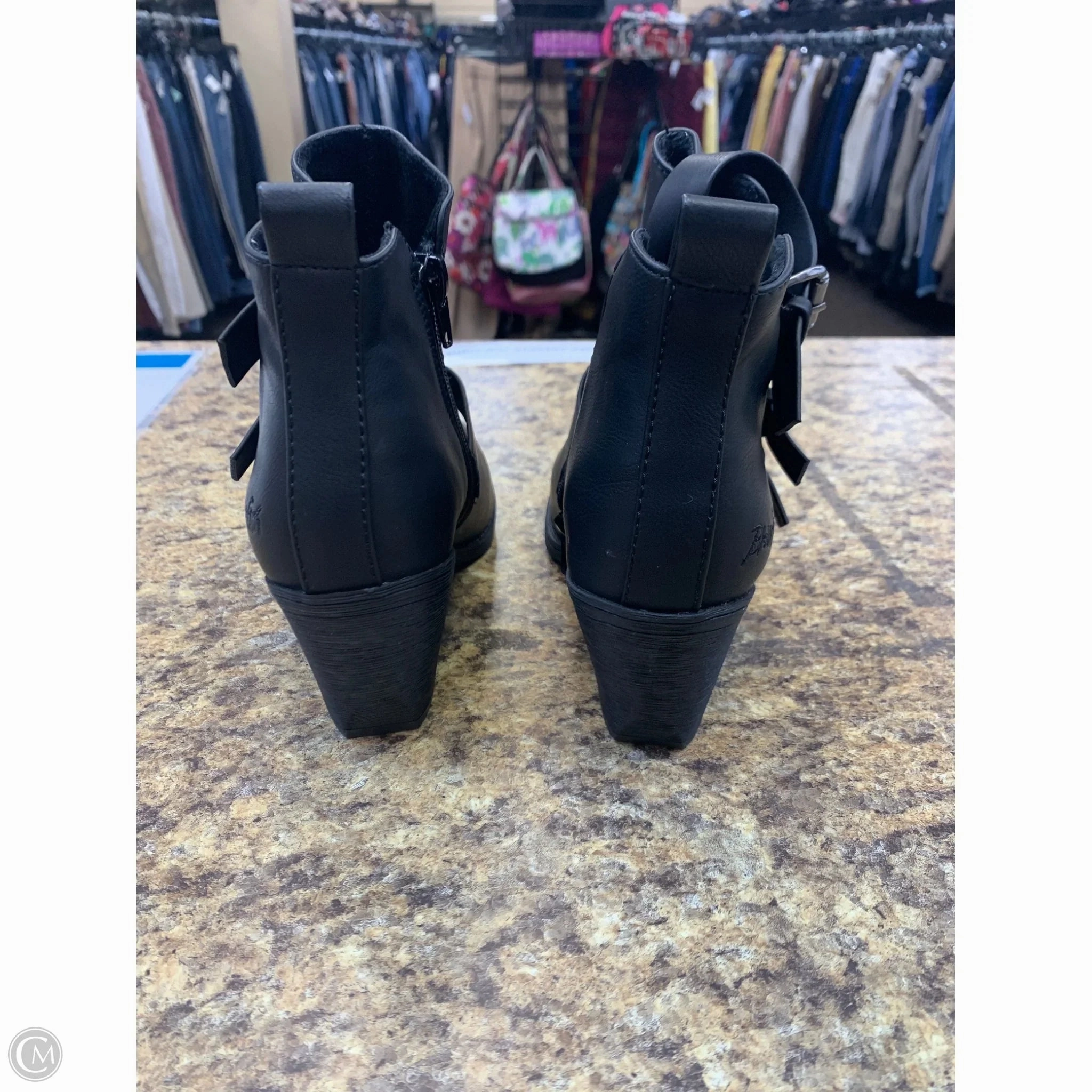 Boots Ankle Heels By Blowfish In Black, Size: 7 Ugg Slipper Boots