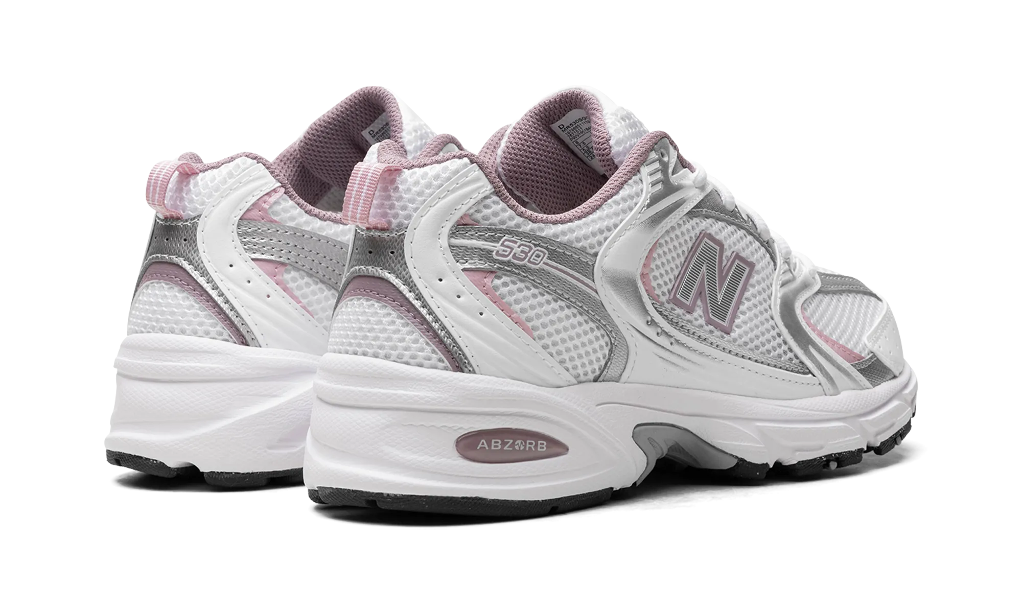 New Balance Black And Yellow 530 "White/Silver Metalic/Ice Wine/Mid Century Pin"