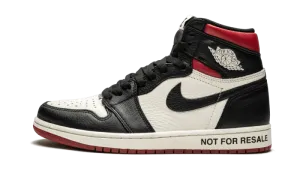 Wash Canvas Sneakers Air Jordan 1 Retro High OG "Not For Resale" Red