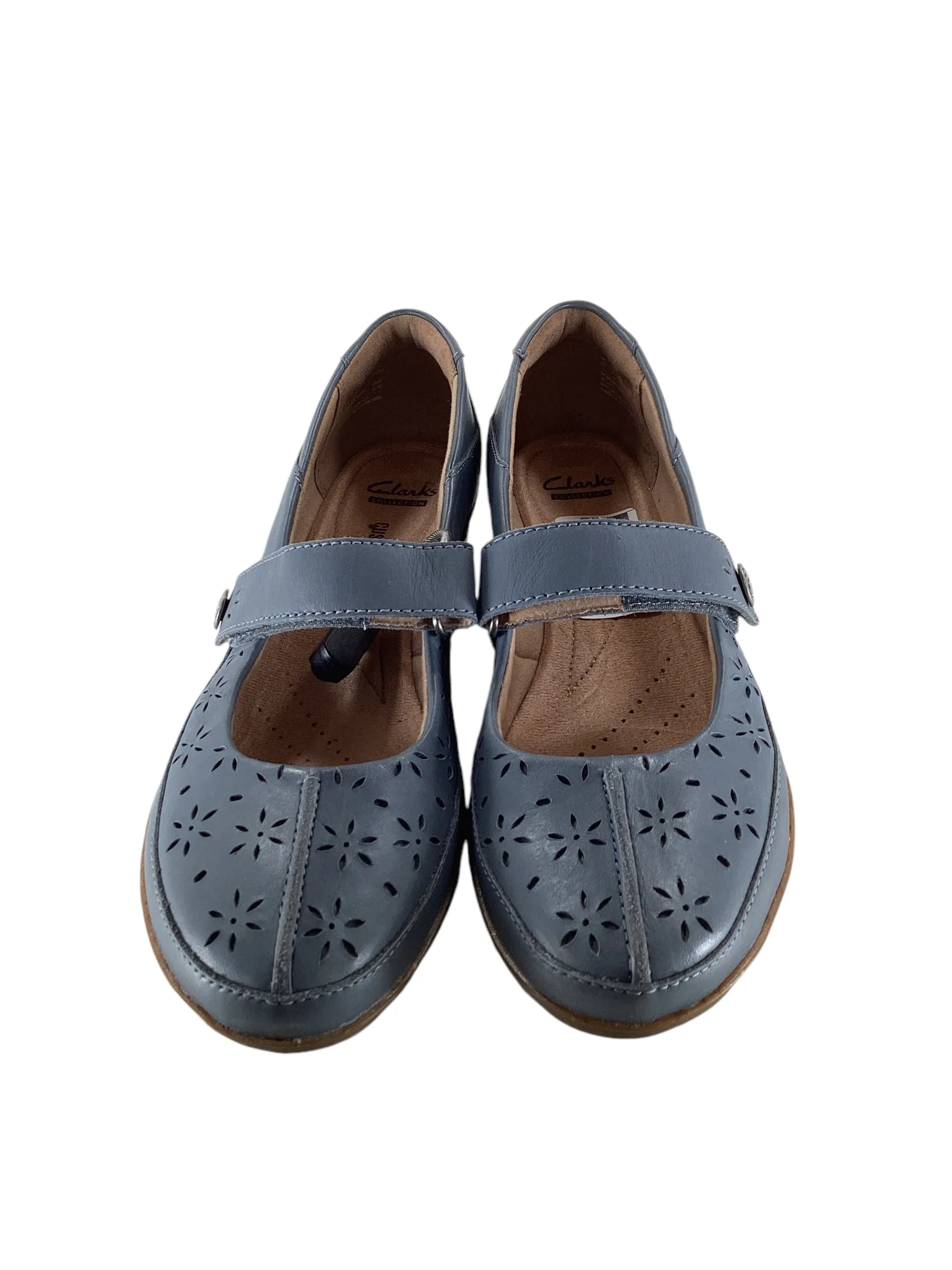 Road Bike Shoes For Flat Pedals Shoes Flats By Clarks In Blue, Size: 9