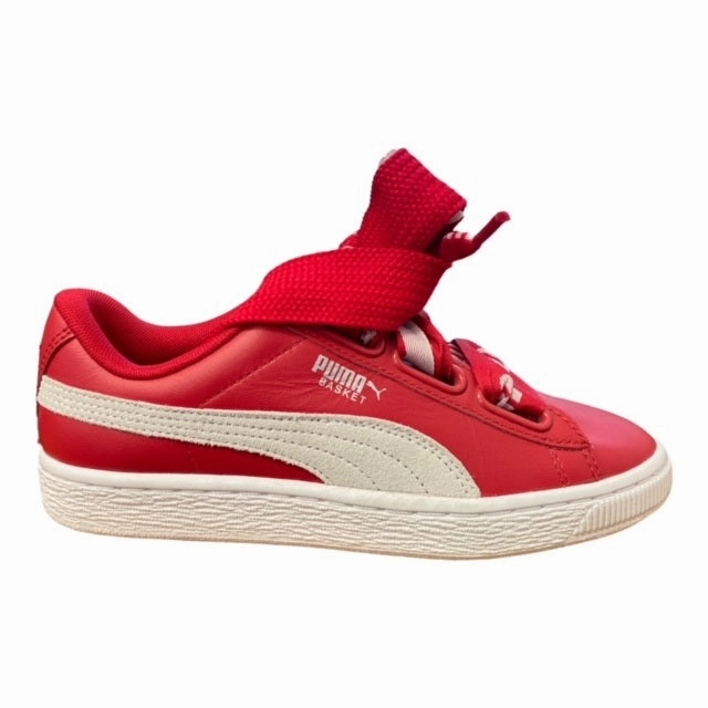 Puma scarpa sneakers da donna Basket Heart De 364082 03 rosso Sneakers Tennis