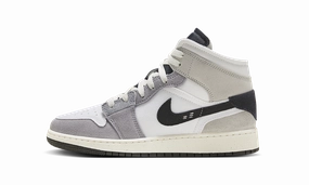 Air Jordan 1 Mid SE Craft GS "Cement Grey" Deflorence Sneakers
