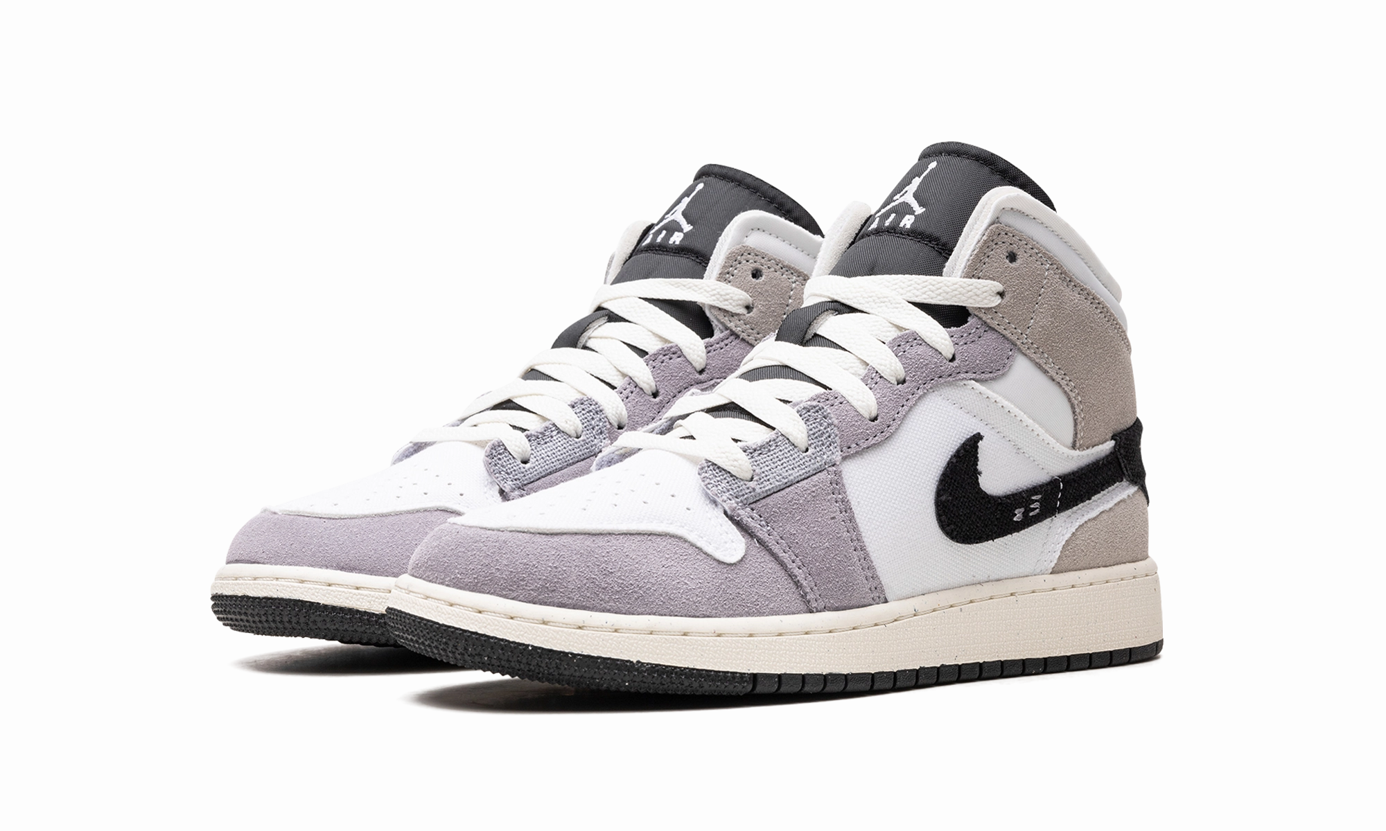 Air Jordan 1 Mid SE Craft GS "Cement Grey" 6e Sneakers