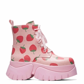 Strawberry Spongecake Pink 'Monster' Boots New Timberland Boots