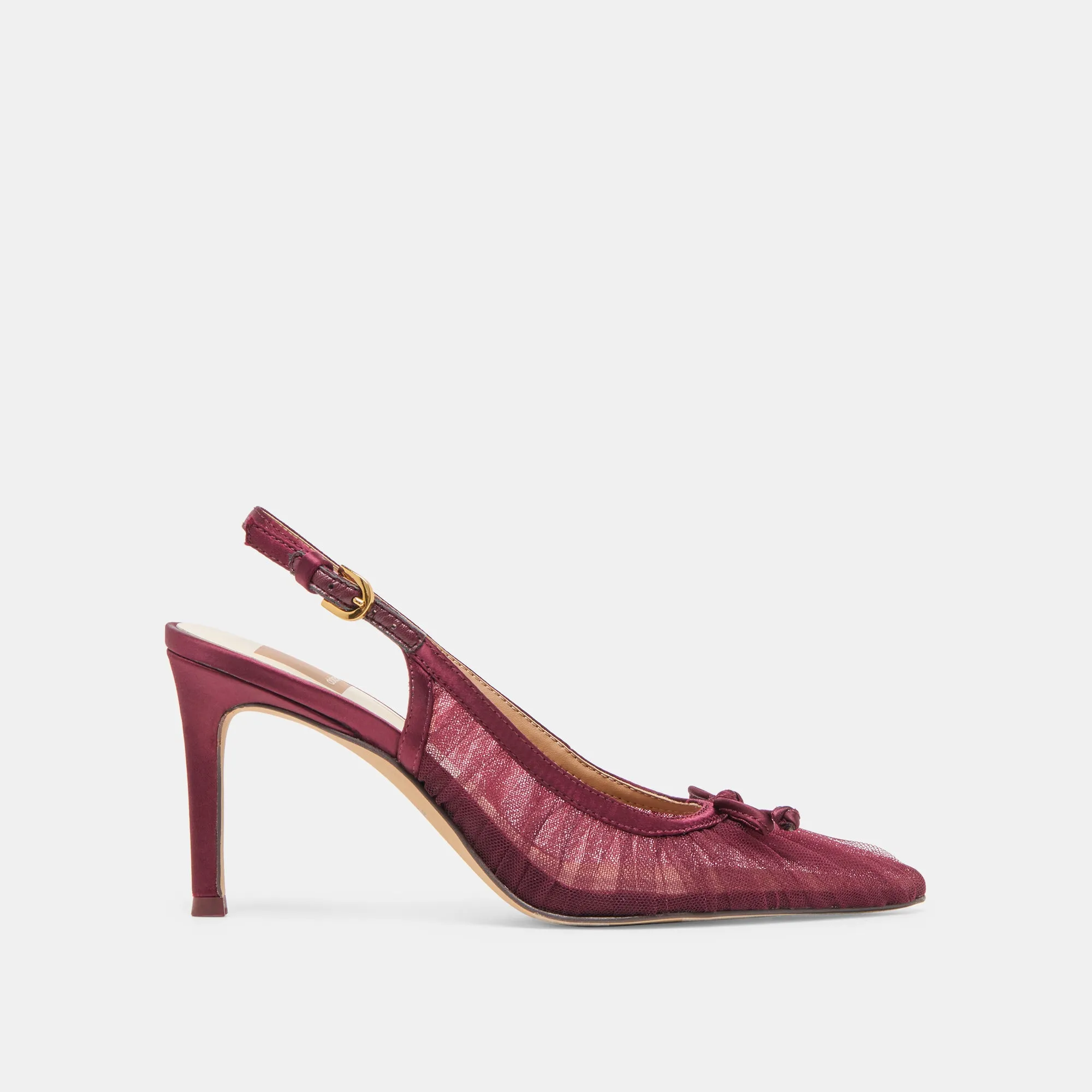 1960 High Heels YELA HEELS CRANBERRY TULLE