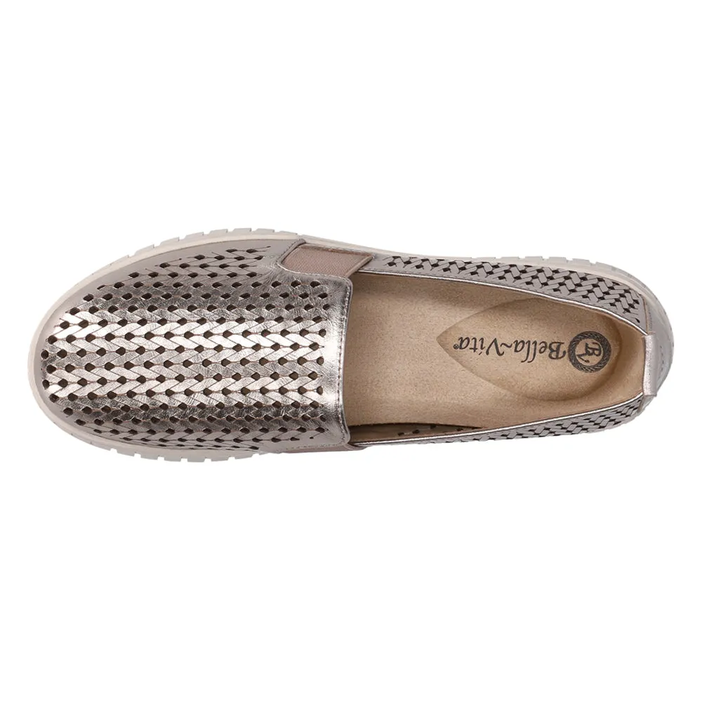 Helm Comfort Metallic Cut-Outs Slip On Sneakers